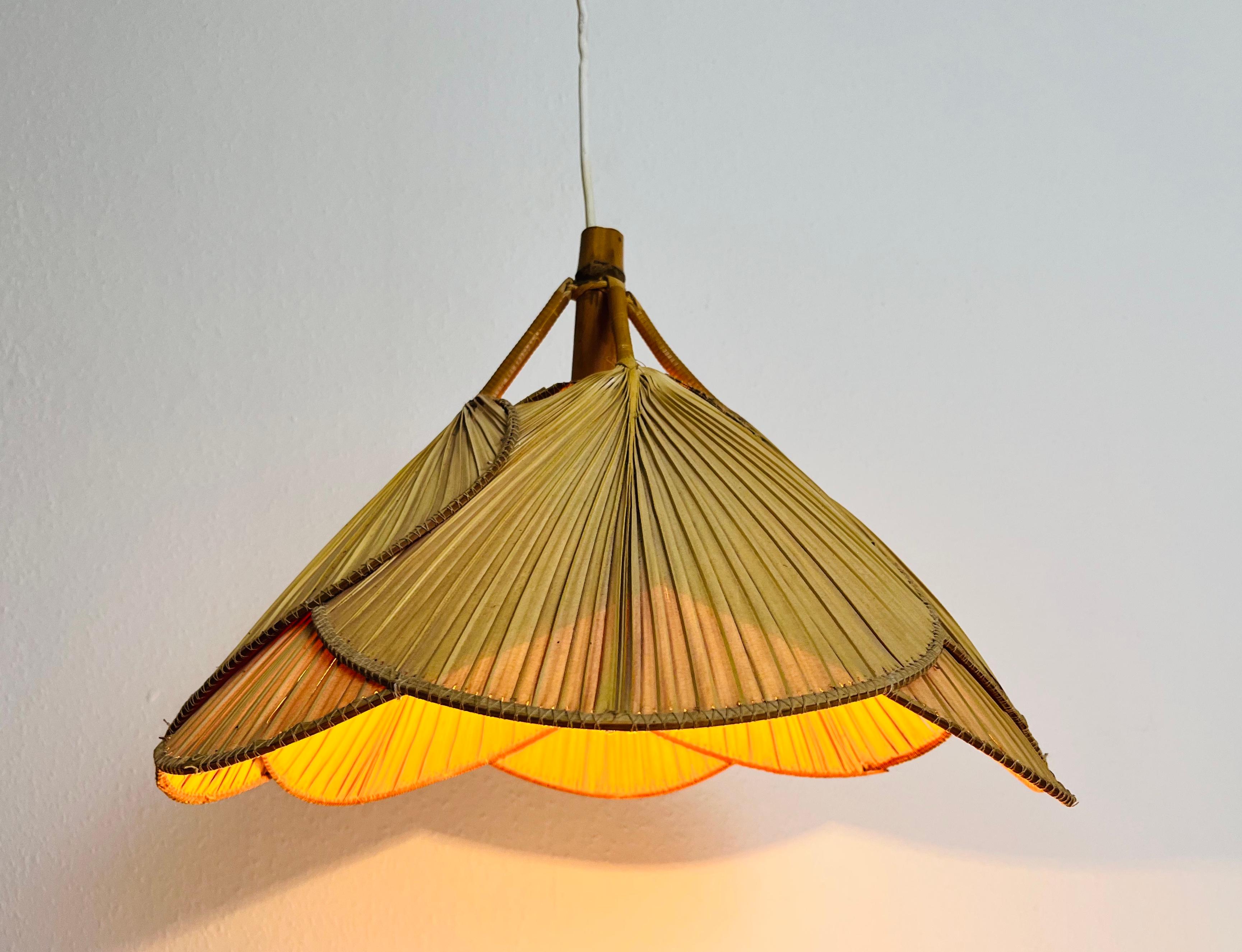 Mid-Century Modern Uchiwa Pendant Lamp in the Style of Ingo Maurer, 1970s 7