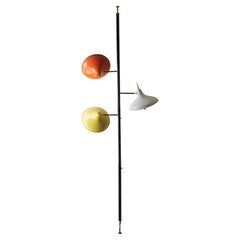 Mid Century Modern UFO Saucer Tension Pole Lamp! Laurel After Gio Ponti Rare