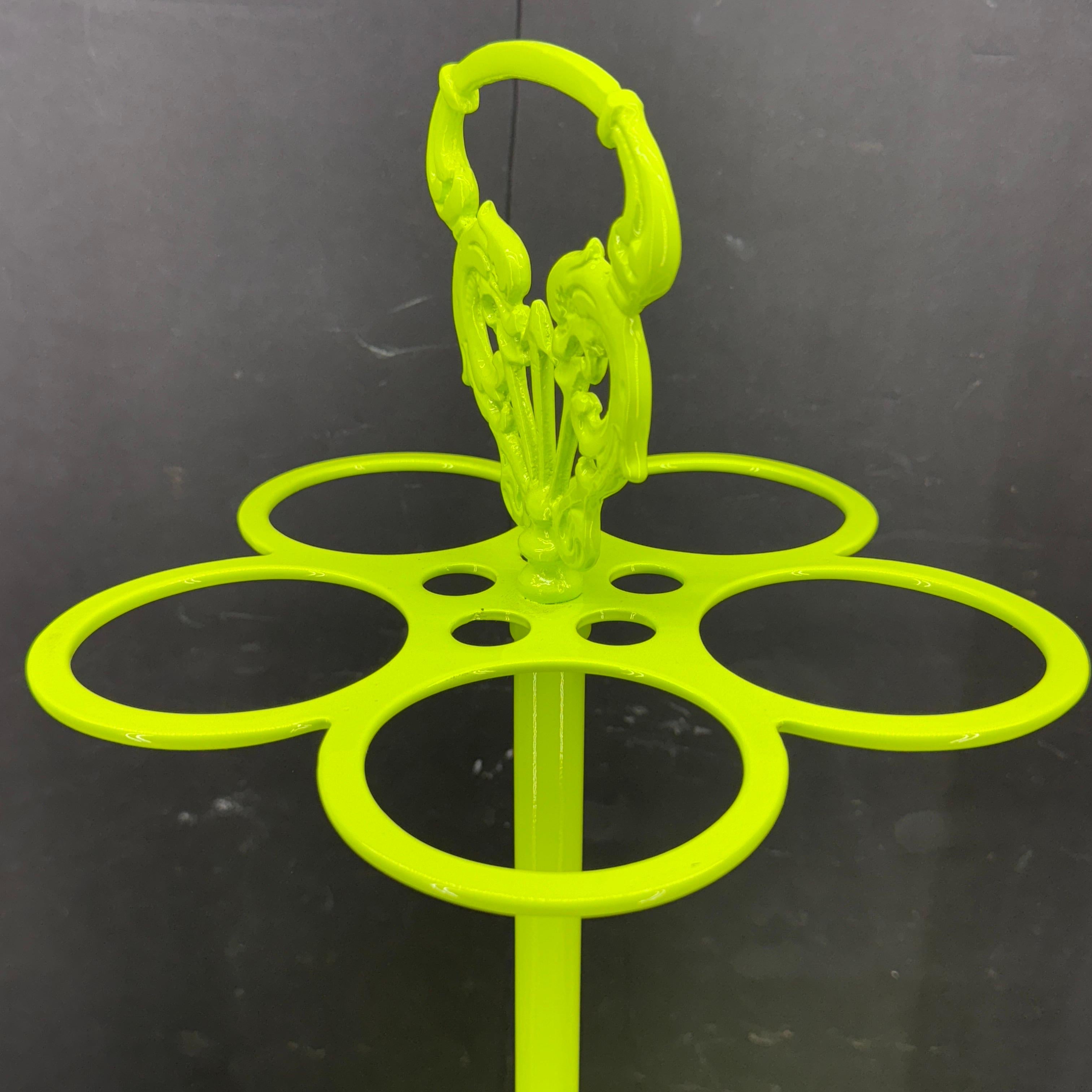 American Mid-Century Modern Umbrella Stand Holder, Powder-Coated For Sale