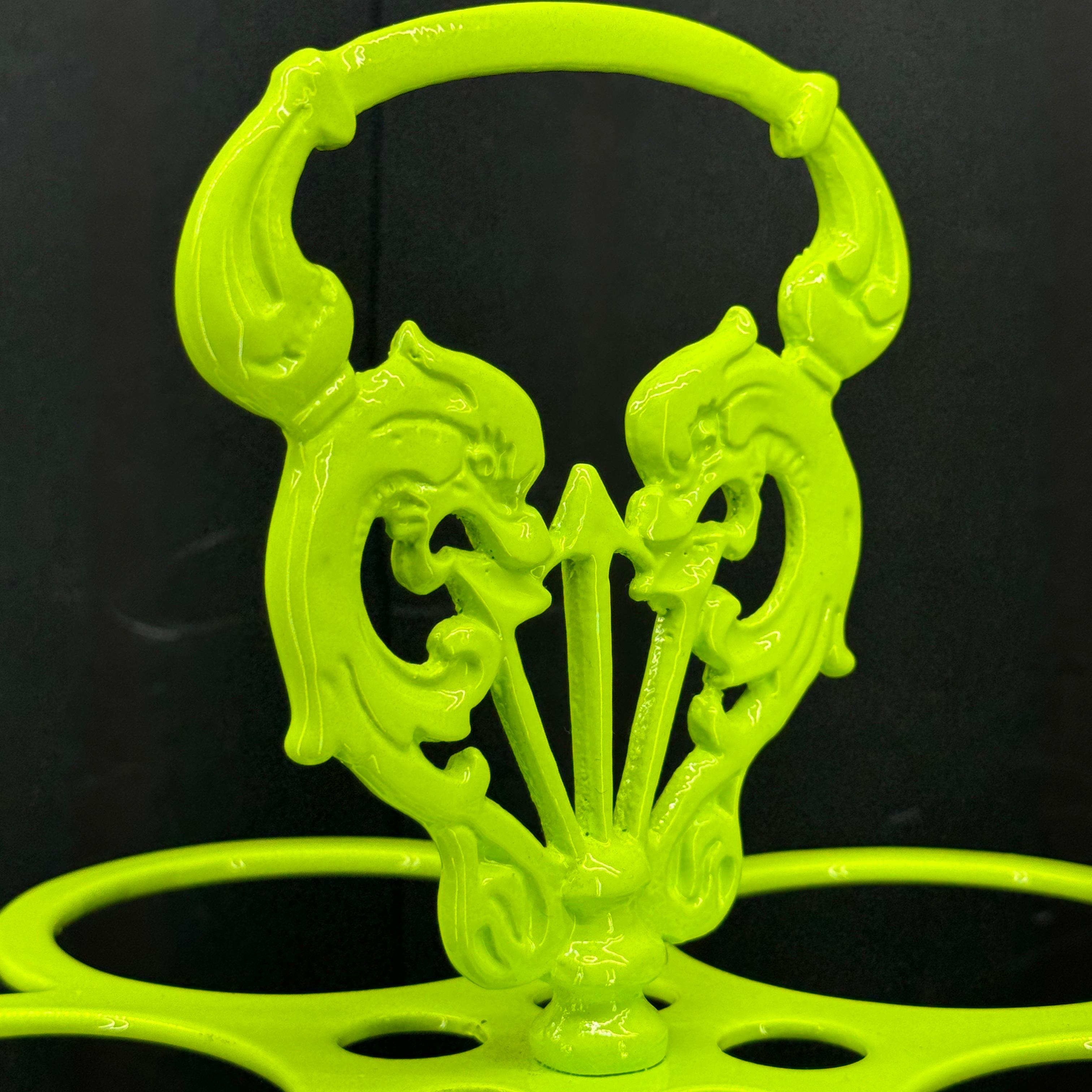 Hand-Crafted Mid-Century Modern Umbrella Stand Holder, Powder-Coated For Sale
