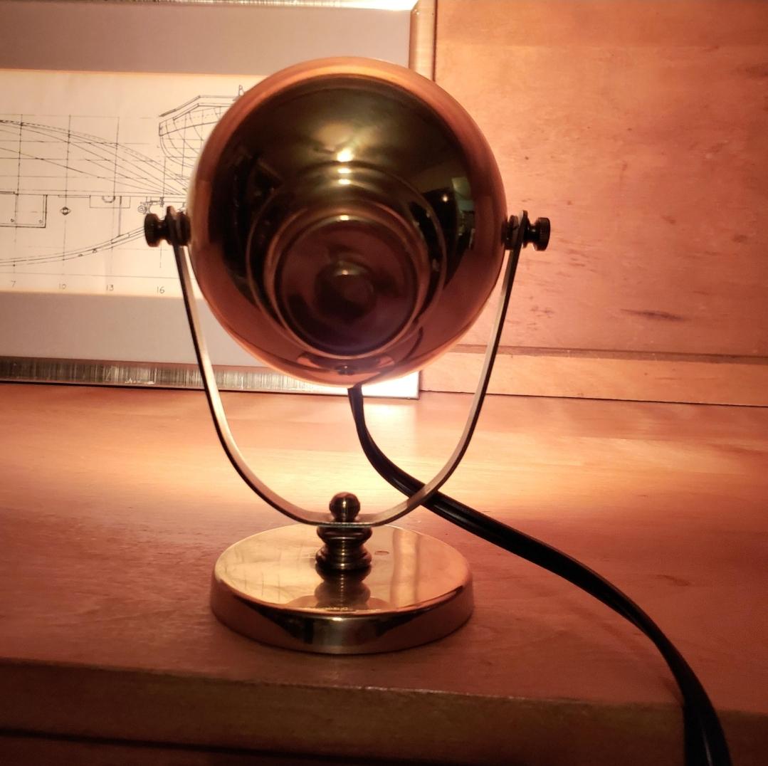 Mid-Century Modern Underwriter Laboratories Eyeball Desk Lamp 2