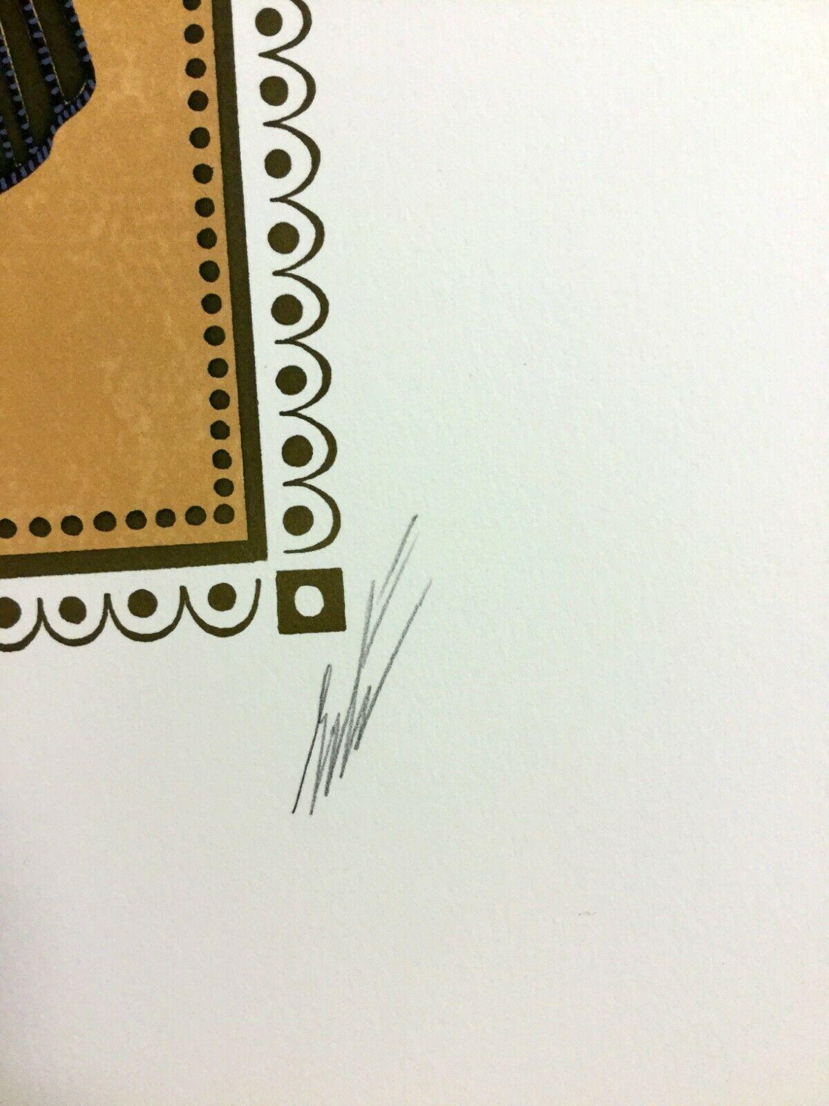 Mid-Century Modern The Moderns Modern Unframed Calyph's Favorite Erté Hand Signed Lithograph (Lithographie signée à la main) en vente