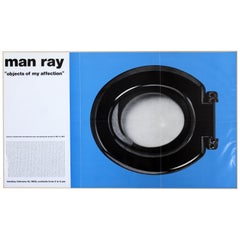 Mid-Century Modern Unframed Man Ray Objects My Affection Poster '69 Toilet Seat