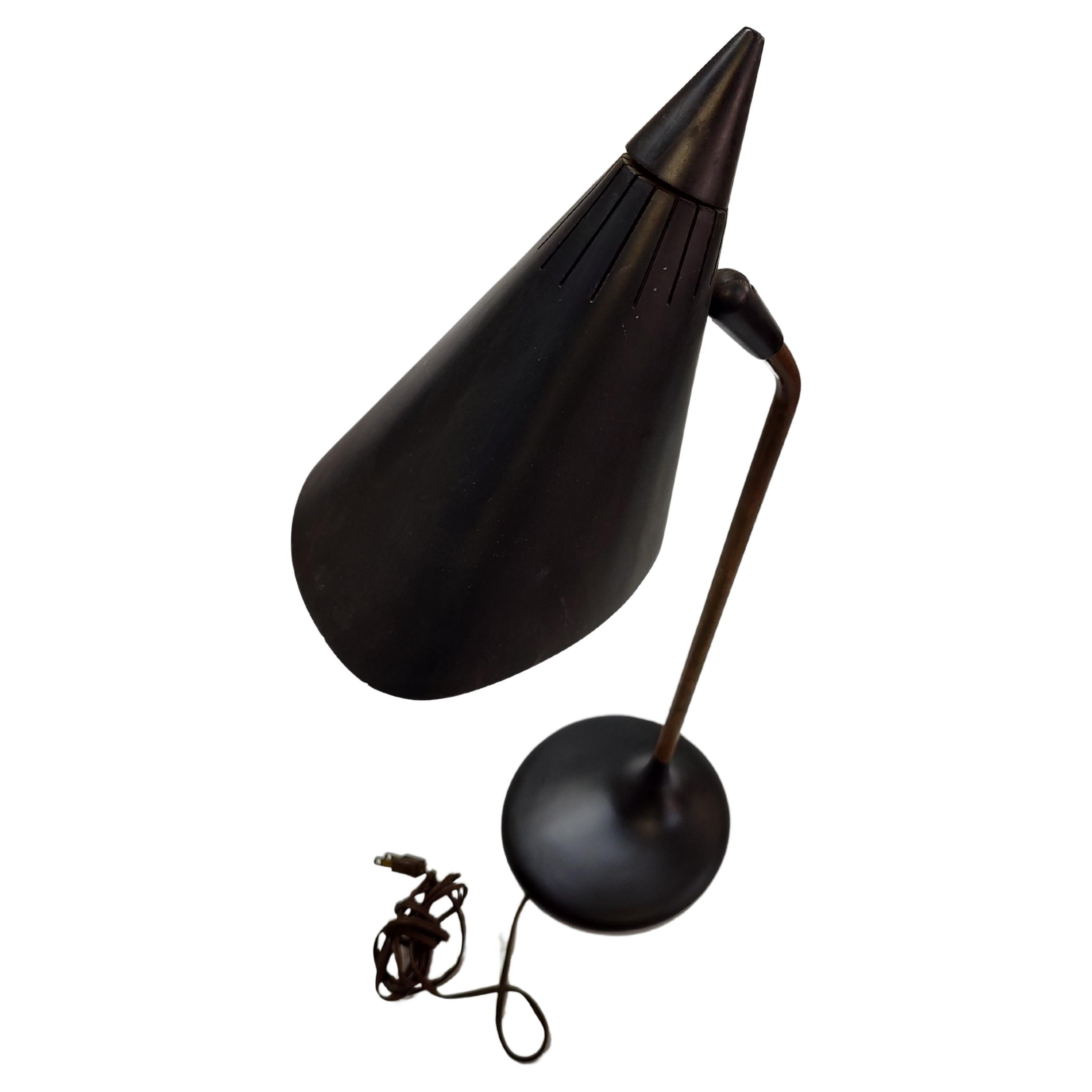 Milieu du XXe siècle Lampe de bureau sculpturale moderne mi-siècle moderne en vente