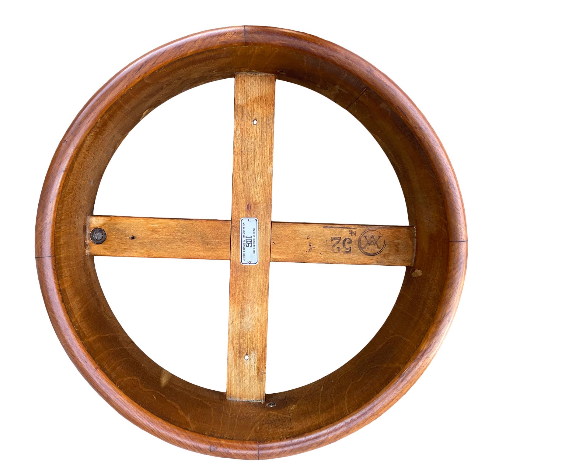 Mid-Century Modern Unique Teak Round Planter Coffee Table IDG, Denmark 3