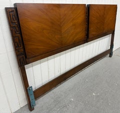 Mid-Century Modern United Tiki Walnut King Headboard