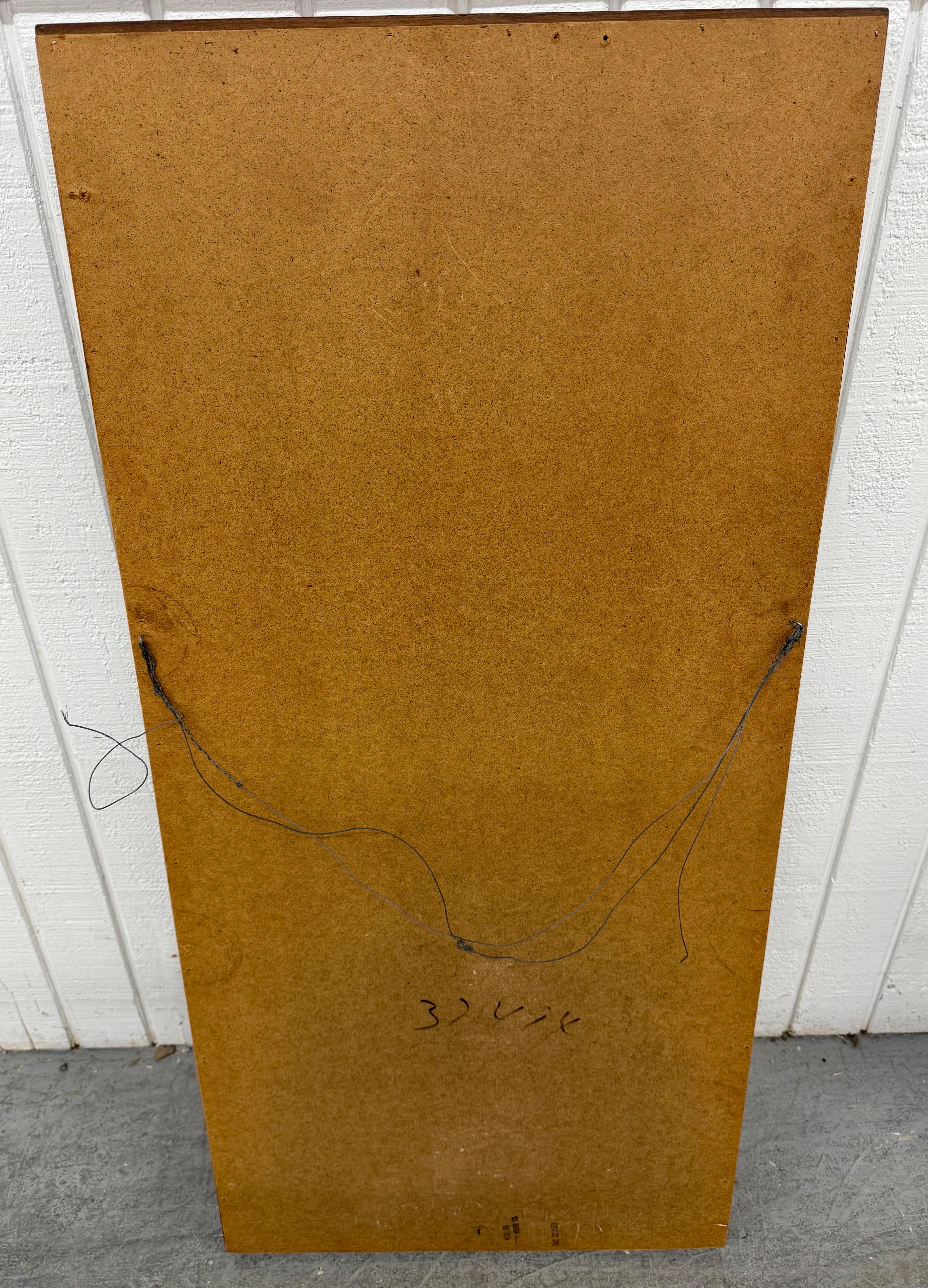 20th Century Mid-Century Modern United Tiki Walnut Mirrors - Set of 2 For Sale