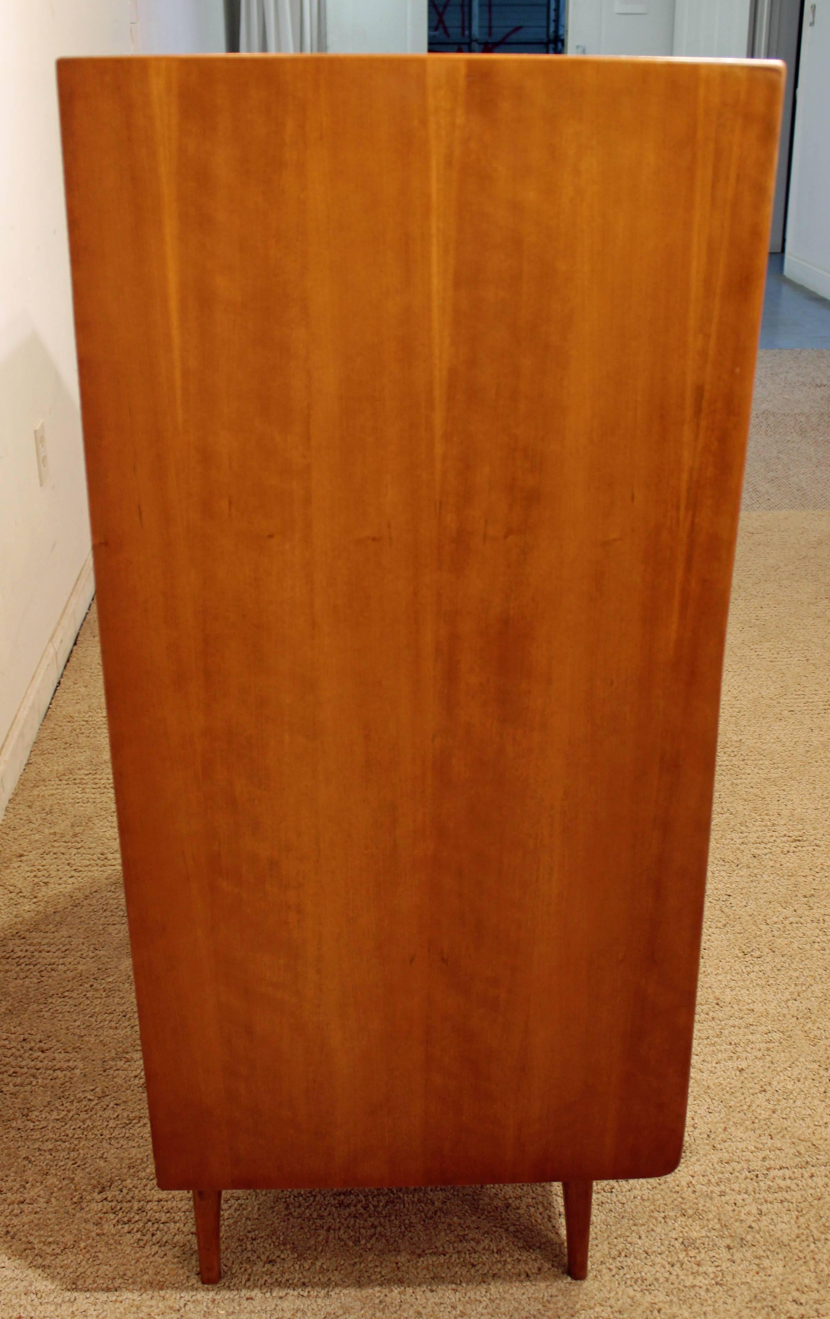Mid-20th Century Mid-Century Modern United Walnut Tall Chest Dresser
