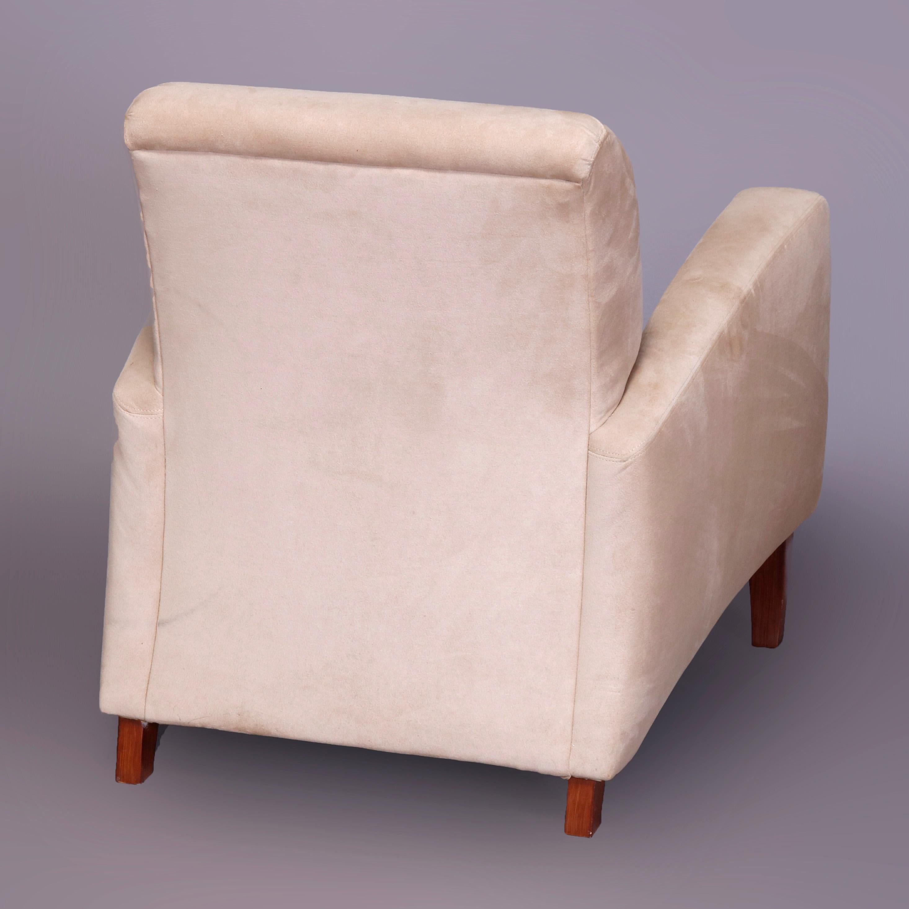 Mid-Century Modern Upholstered Armchair, Manner of Paolo Buffa, Italy In Good Condition In Big Flats, NY