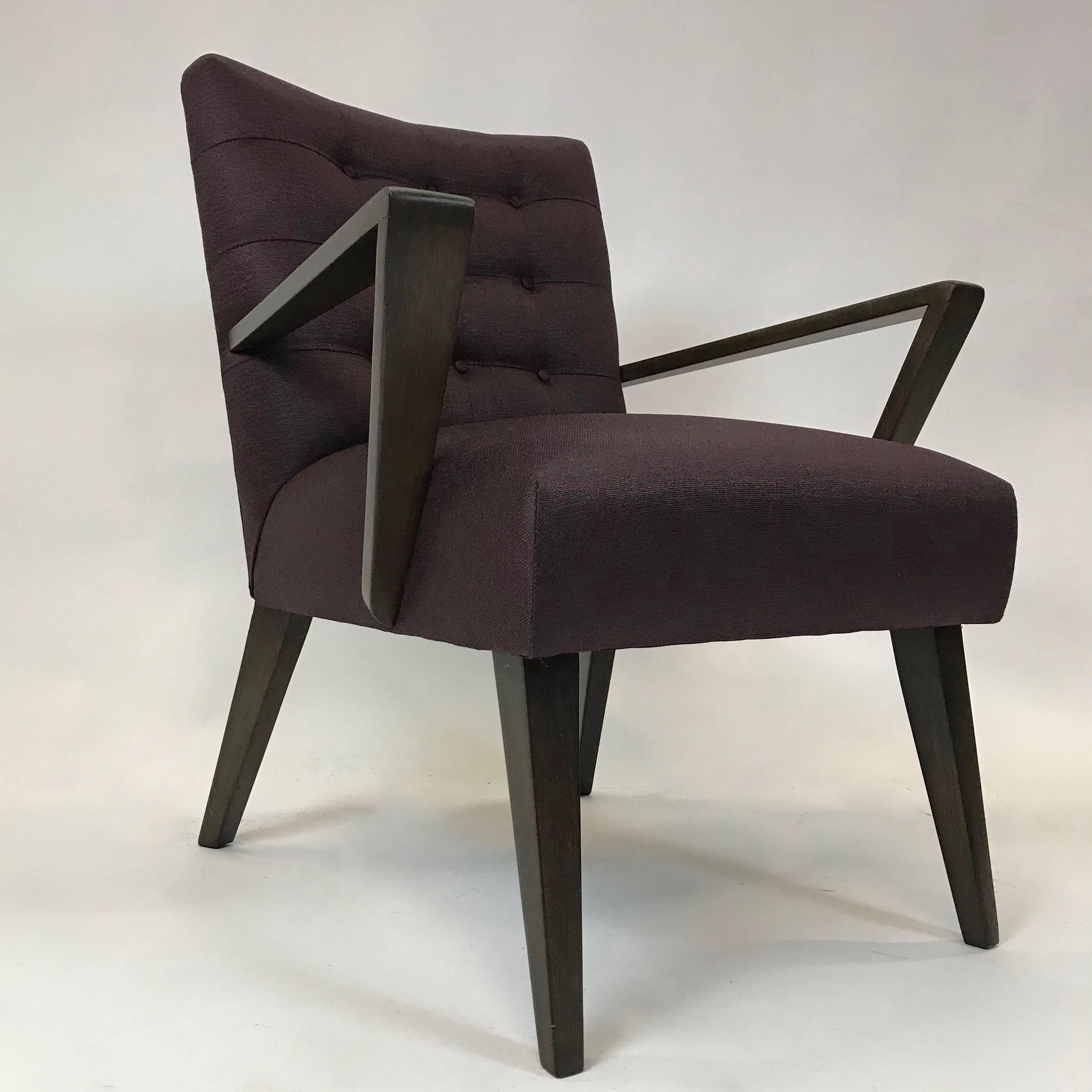 Mid-Century Modern Upholstered Armchair In Excellent Condition For Sale In Brooklyn, NY