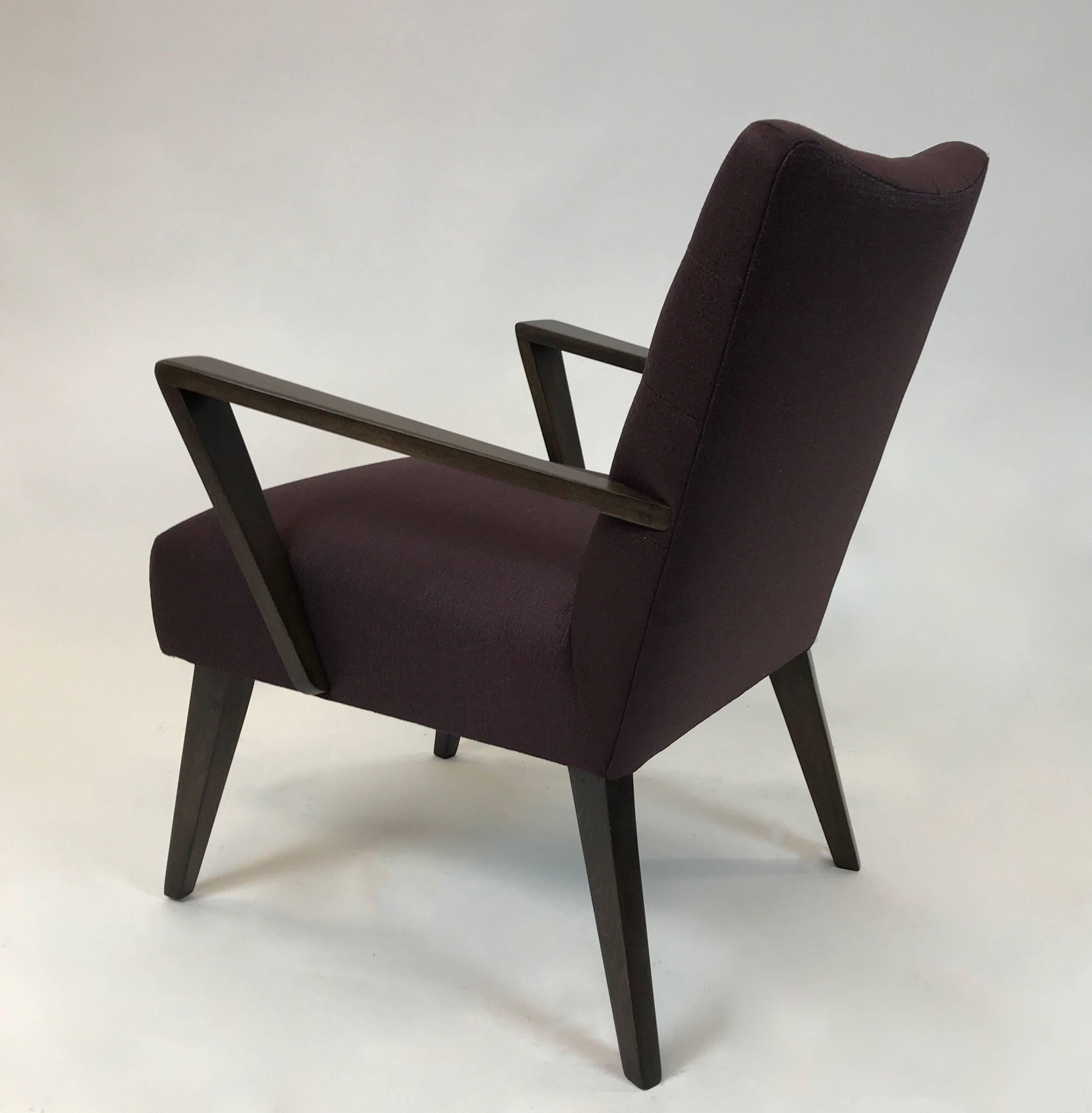 20th Century Mid-Century Modern Upholstered Armchair For Sale