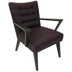Retro Mid-Century Modern Upholstered Armchair