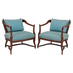 Mid-Century Modern Upholstered Armchair, Pair