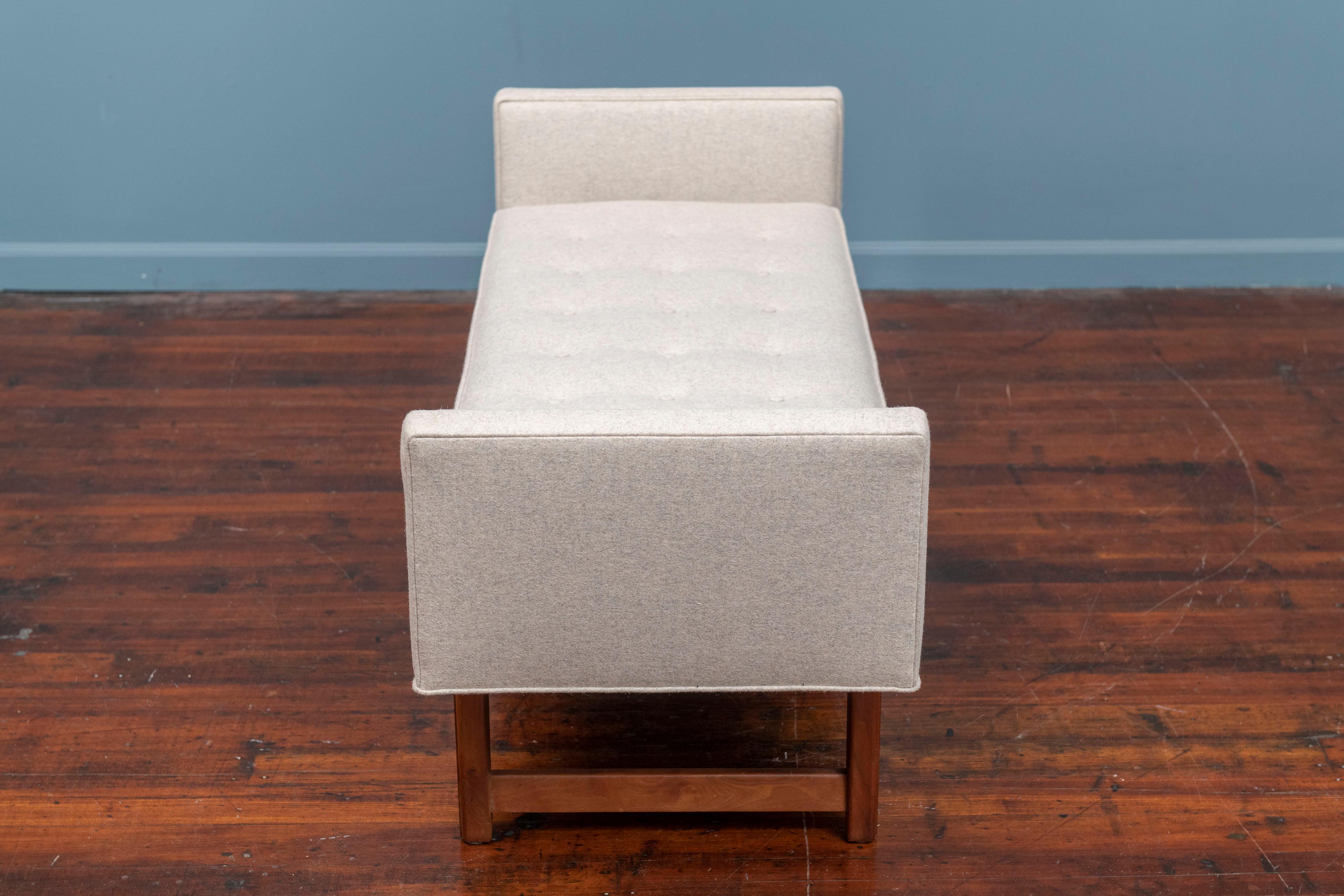 Mid-Century Modern Upholstered Bench by Selig In Good Condition In San Francisco, CA