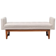 Mid-Century Modern Upholstered Bench by Selig