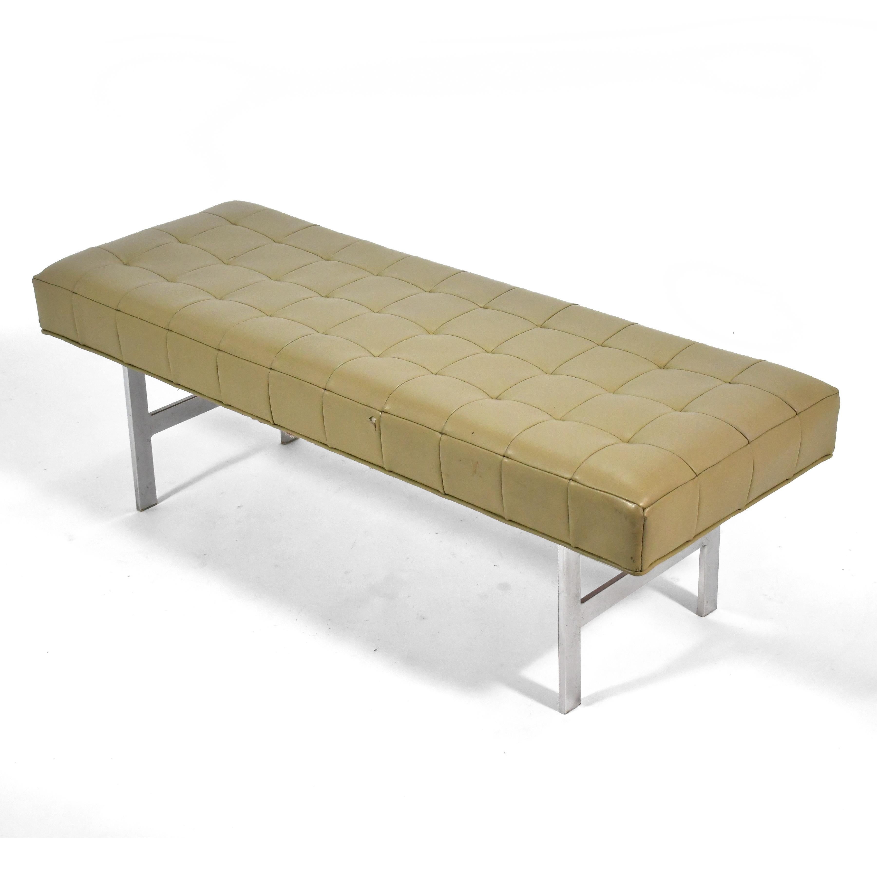 Mid-20th Century Mid-Century Modern Upholstered Bench For Sale