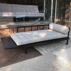 Mid Century Modern Upholstered Cantilever Daybed Sofa