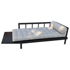 Mid Century Modern Upholstered Cantilever Daybed Sofa