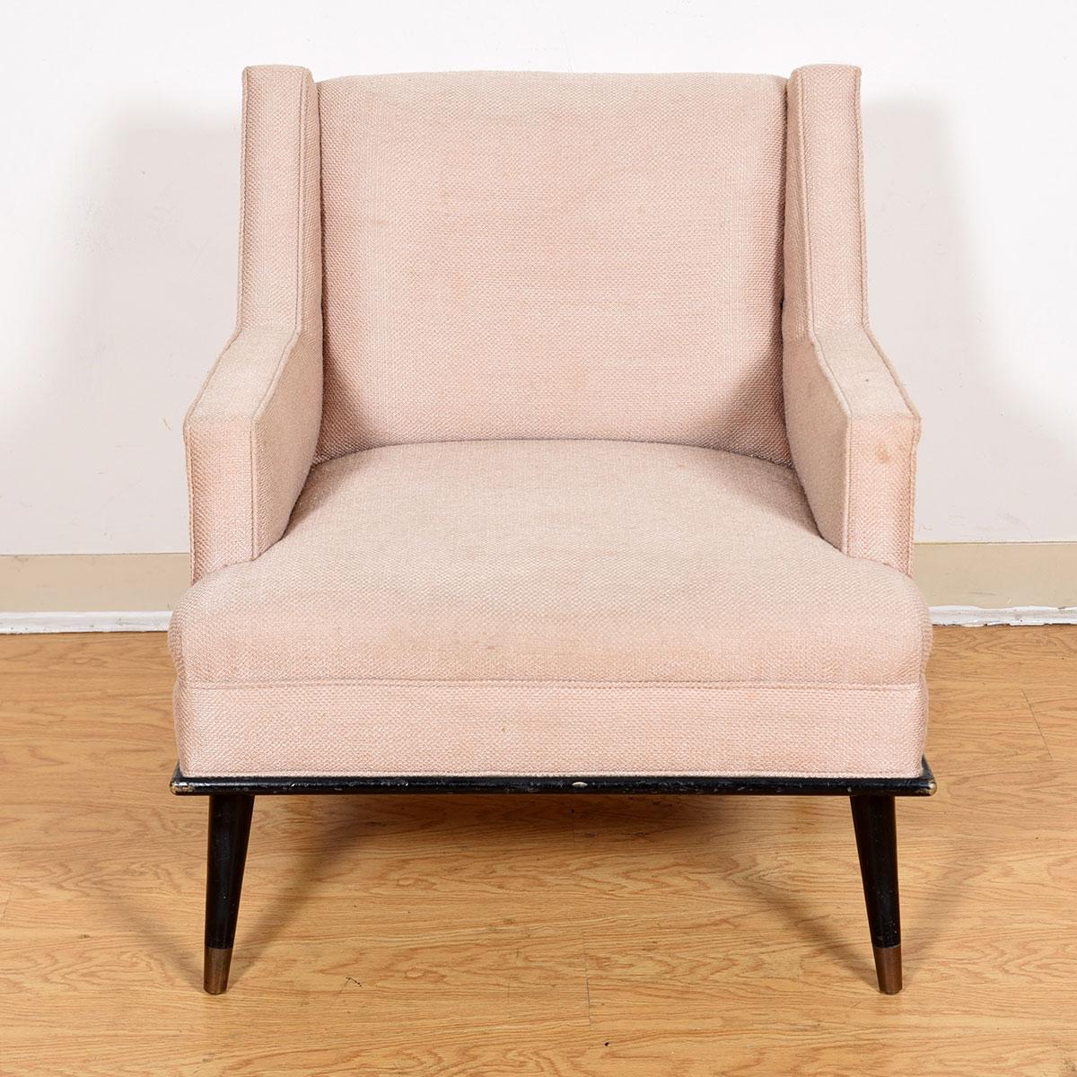 Mid-Century Modern Upholstered Club Chair by Milo Baughman for James, Inc In Good Condition For Sale In Kensington, MD