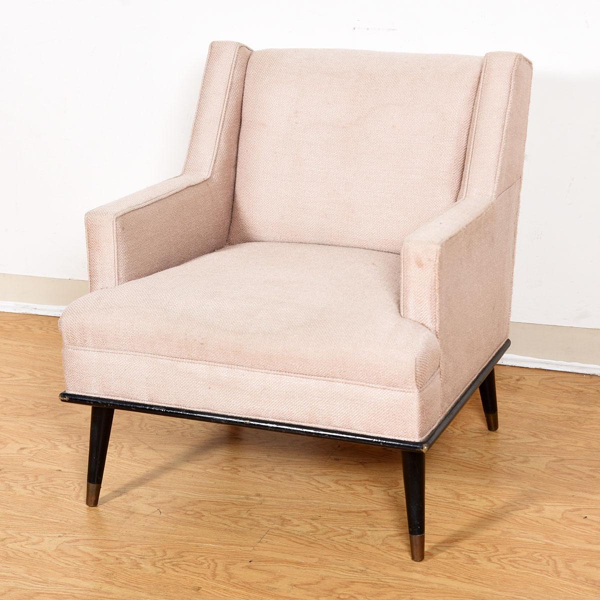 20th Century Mid-Century Modern Upholstered Club Chair by Milo Baughman for James, Inc For Sale