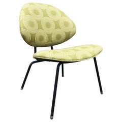 Mid-Century Modern Upholstered Lounge Slipper Chair