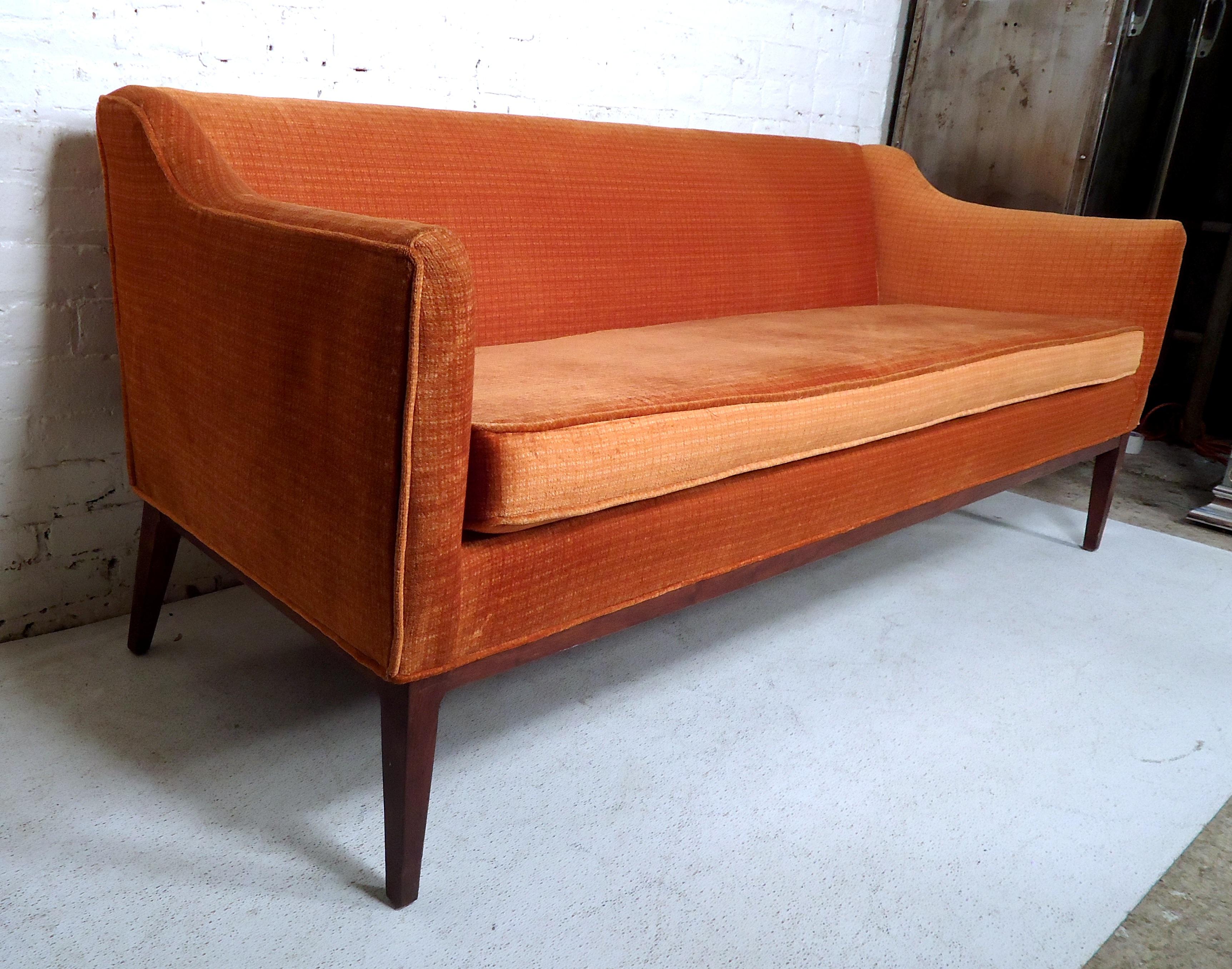 Mid-Century Modern Upholstered Sofa 1