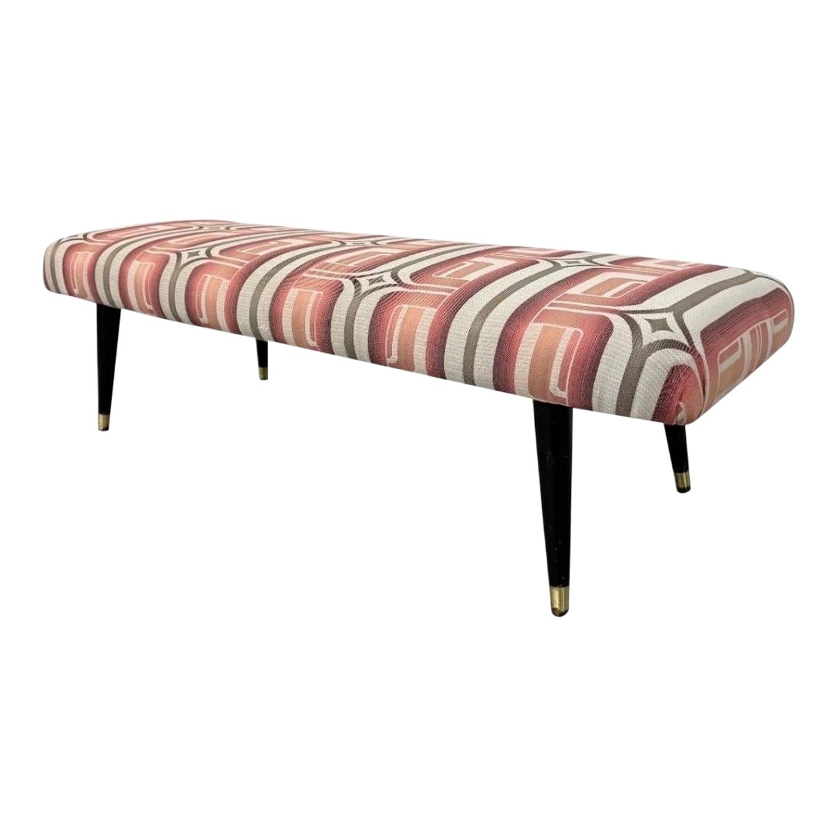 Mid-Century Modern Upholstered Window Bench