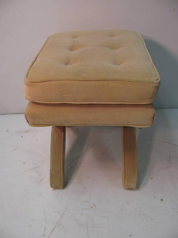 upholstered x ottoman