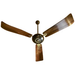 Retro Mid-Century Modern Usha Cast Iron Ceiling Fan by Jay Engineering Works Ltd.