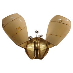 Mid-Century Modern V. Soini Wall Lamp in Paavo Tynell Style, Finland 1950s