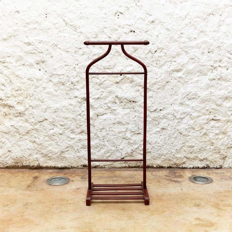 French Mid-Century Modern Valet Wood Stand, circa 1930 For Sale