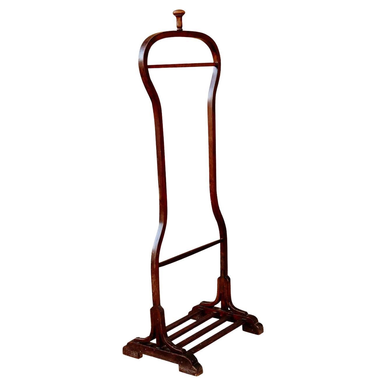 Mid-Century Modern Valet Wood Stand, circa 1960 For Sale