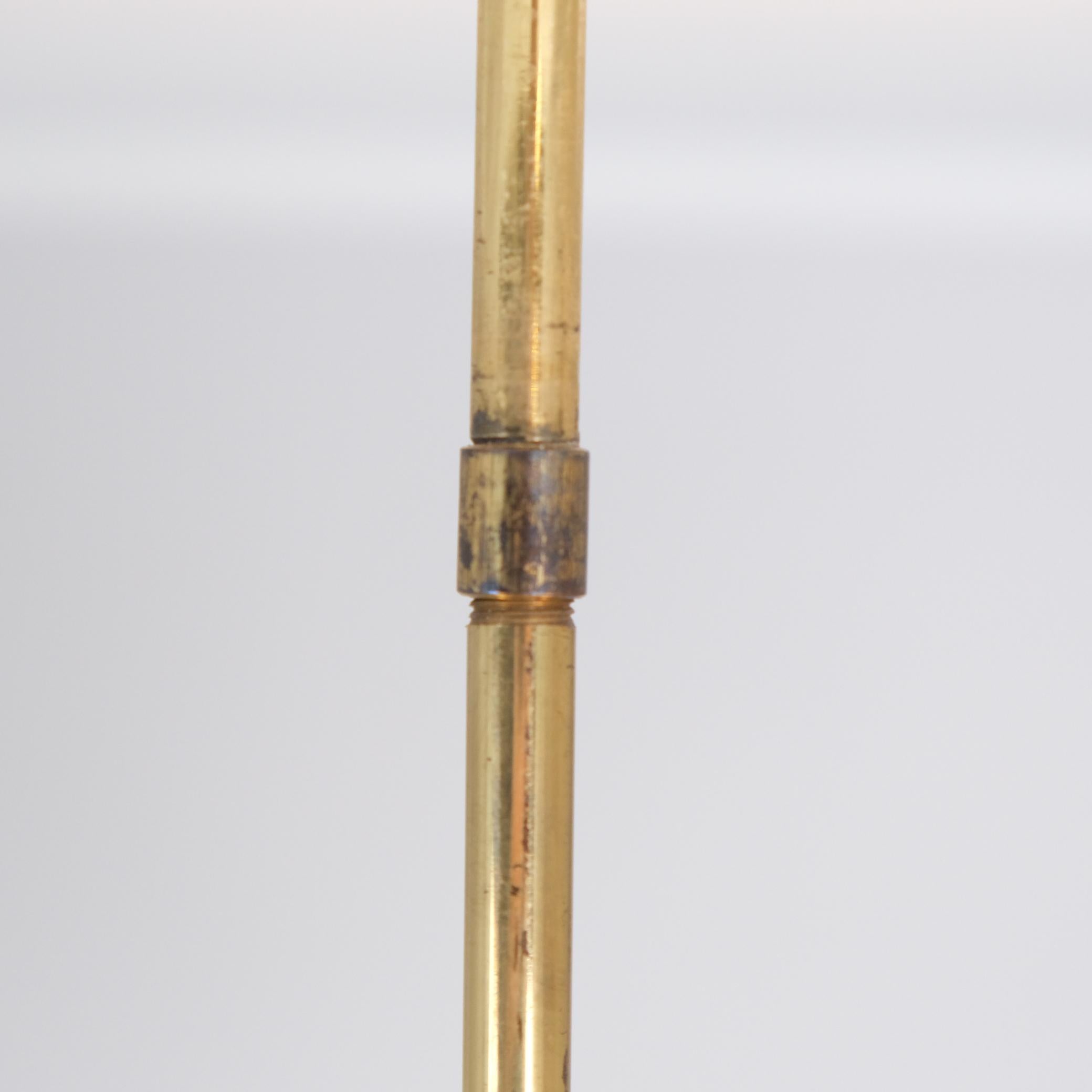 Lampada da soffitto Valinte floreale in ottone e vetro, Finlandia, 1950 in vendita 1