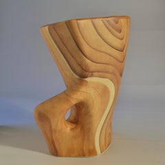 Ceramic Faux Bois Pitcher by Grandjean Jourdan Vallauris