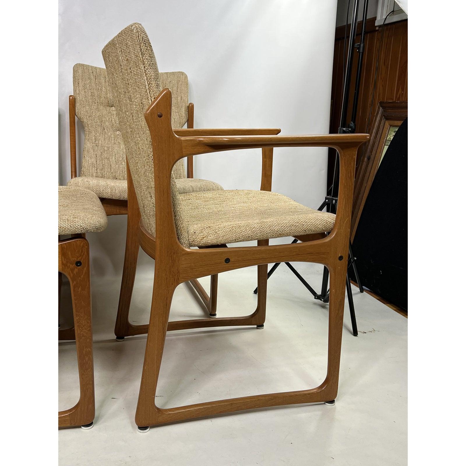 Danish Mid-Century Modern Vamdrup Stolefabrik Teak Dining Chairs, Set of 6