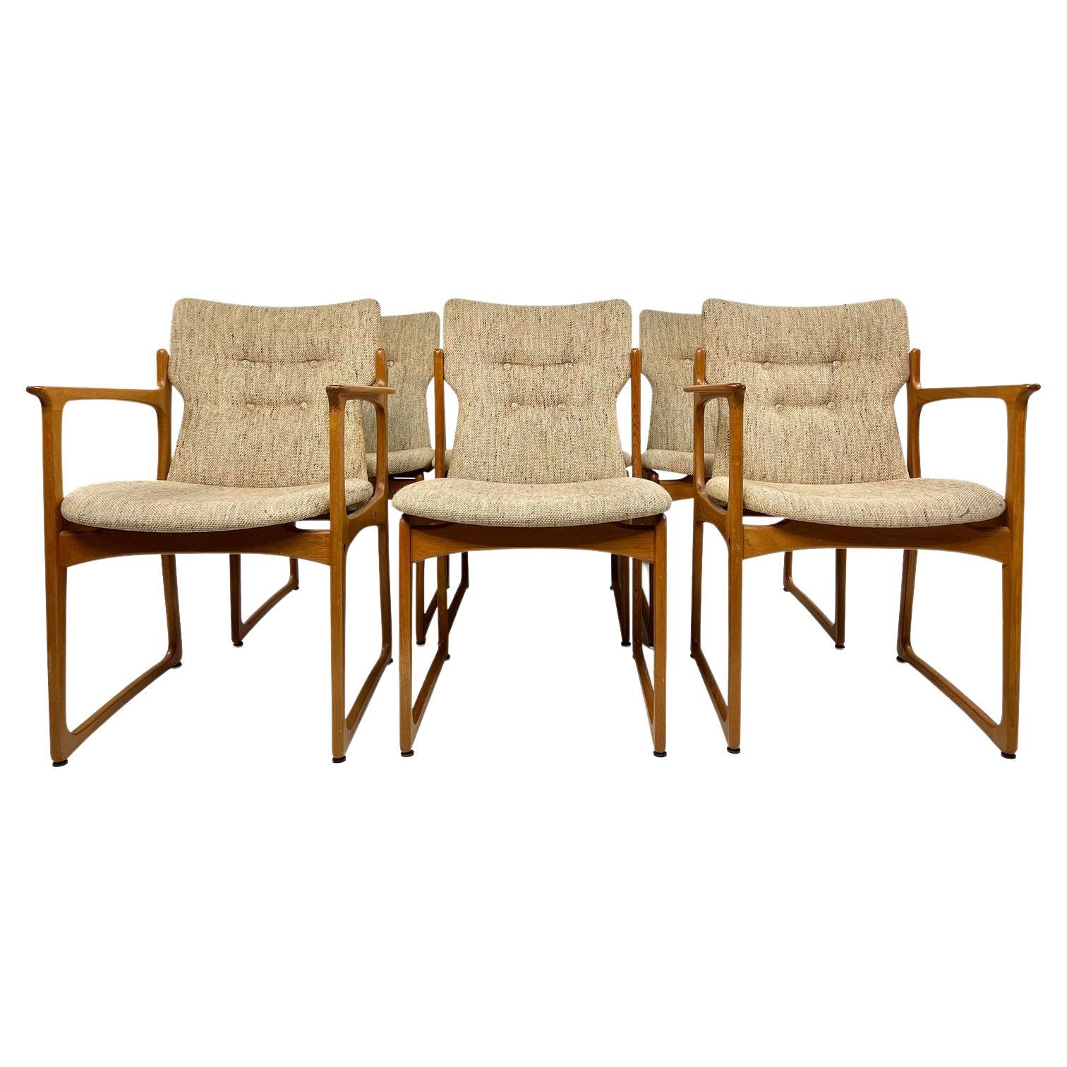 Mid-Century Modern Vamdrup Stolefabrik Teak Dining Chairs, Set of 6