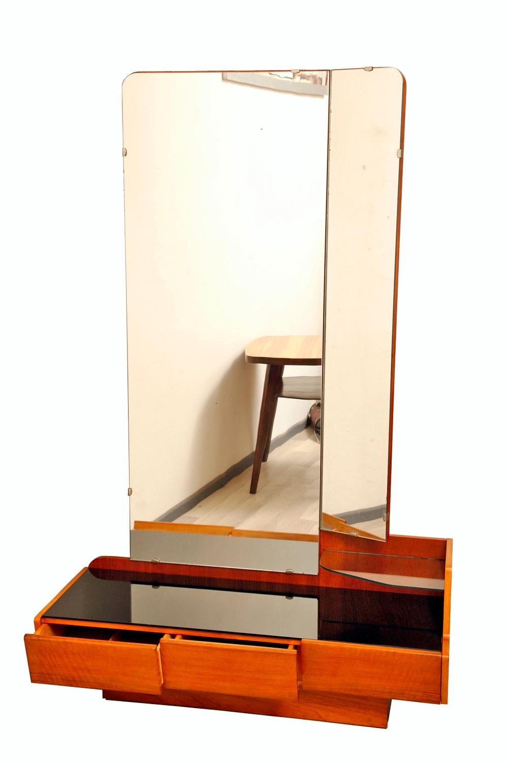 Mid-Century Modern Vanity or Dressing Table, Czechoslovakia, 1960s, In Good Condition For Sale In Warsaw, PL