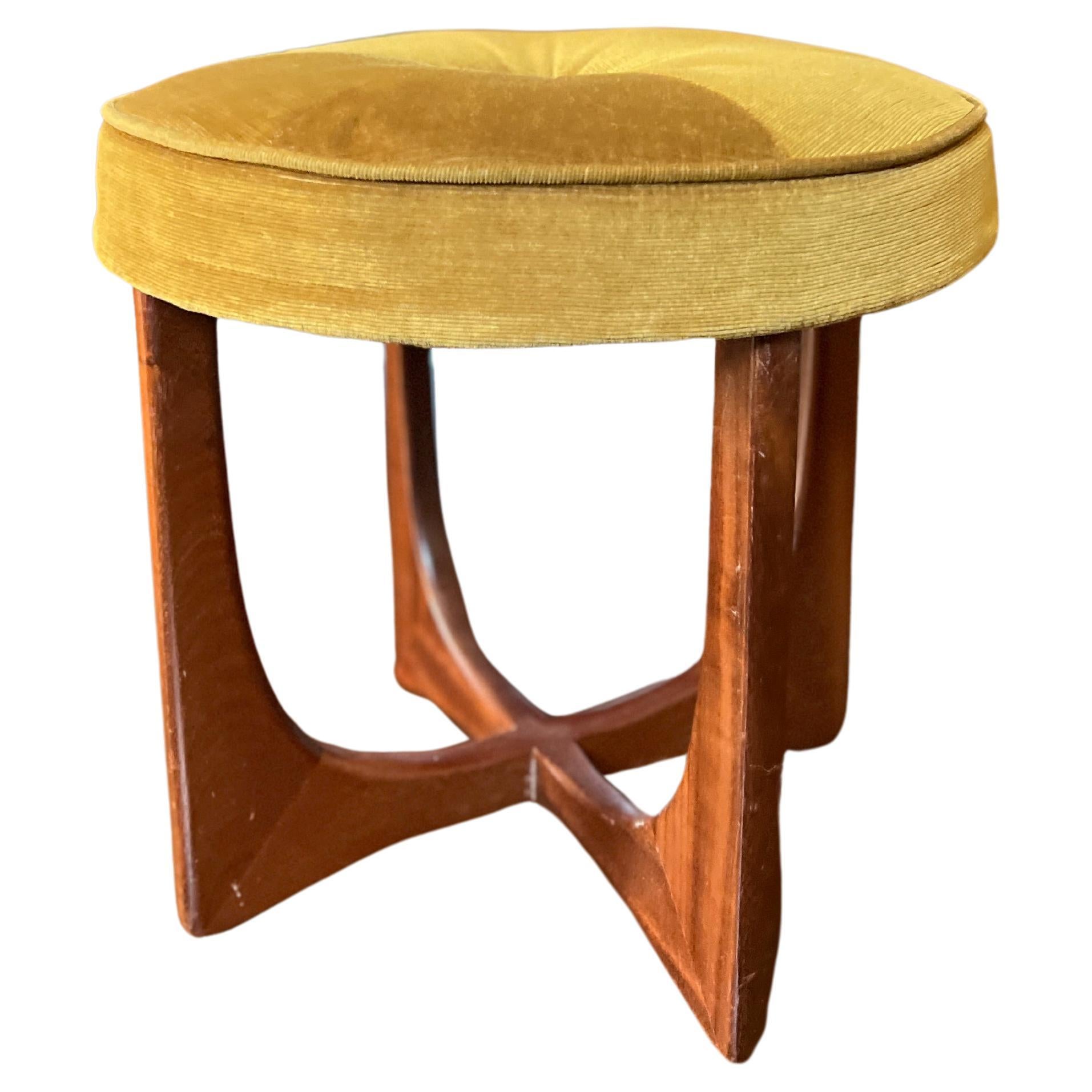 Mid century modern vanity stool by G plan, circa 1960s For Sale