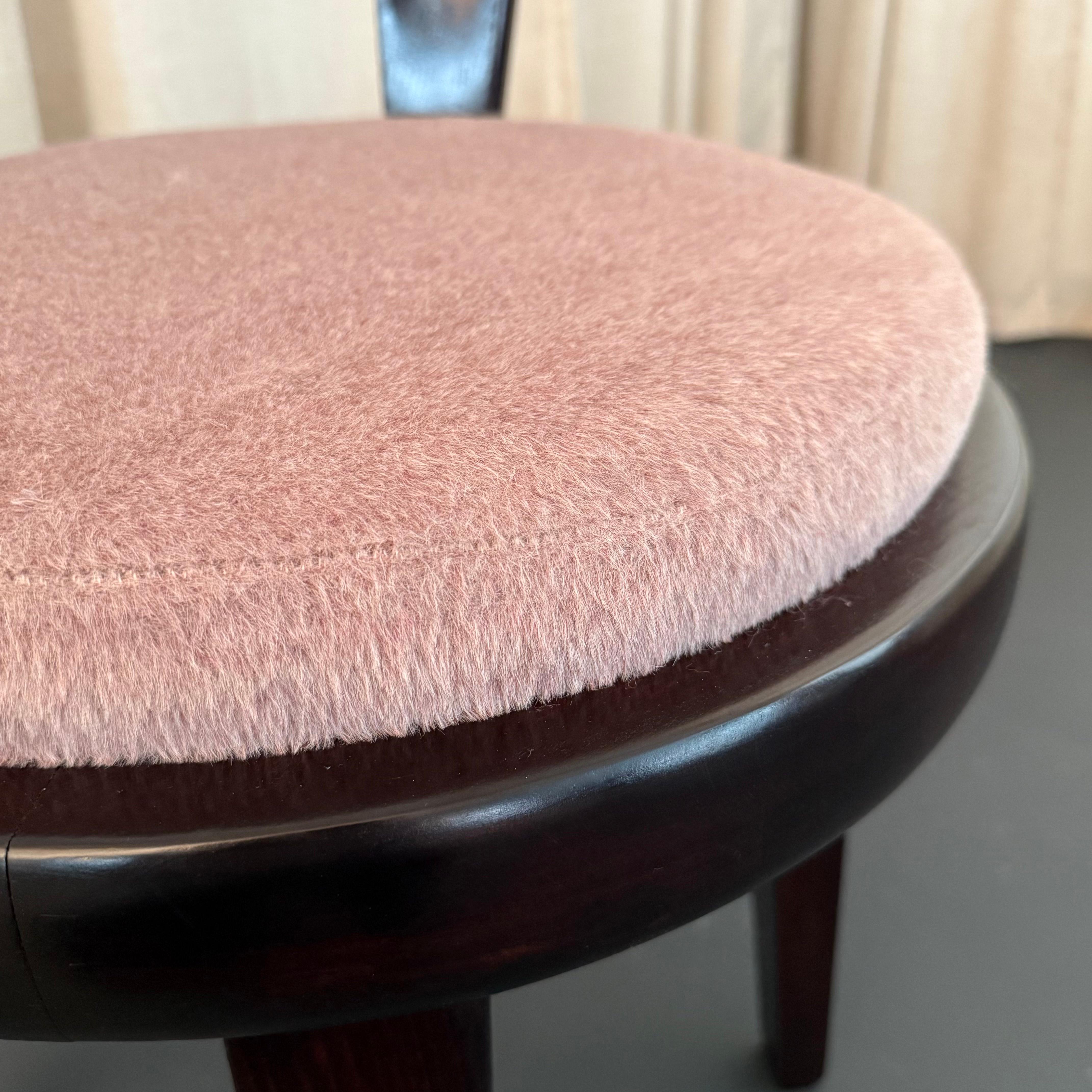 Mid-Century Modern Vanity Swivel Chair By Edward Wormley For Drexel For Sale 4