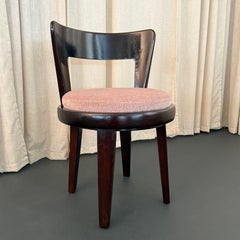 Mid-Century Modern Vanity Swivel Chair By Edward Wormley For Drexel