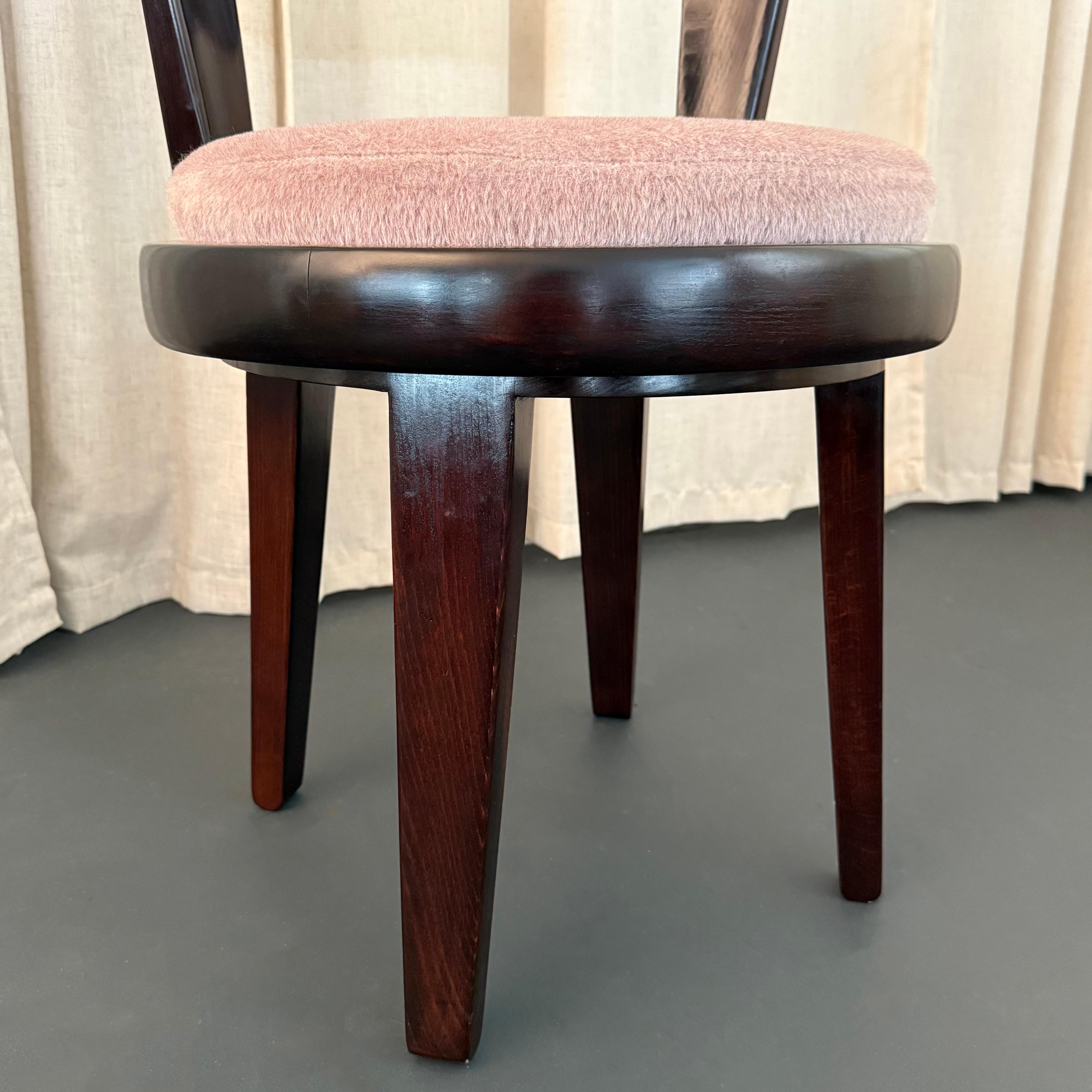 20th Century Mid-Century Modern Vanity Swivel Chair By Edward Wormley For Drexel For Sale