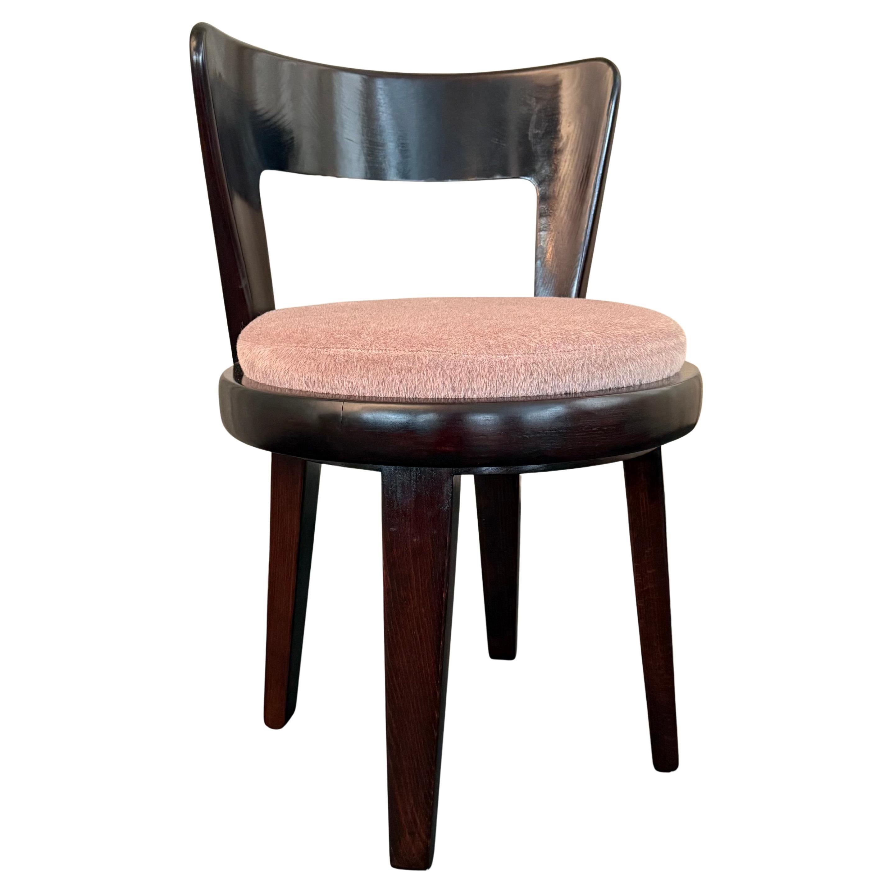 Mid-Century Modern Vanity Swivel Chair By Edward Wormley For Drexel For Sale
