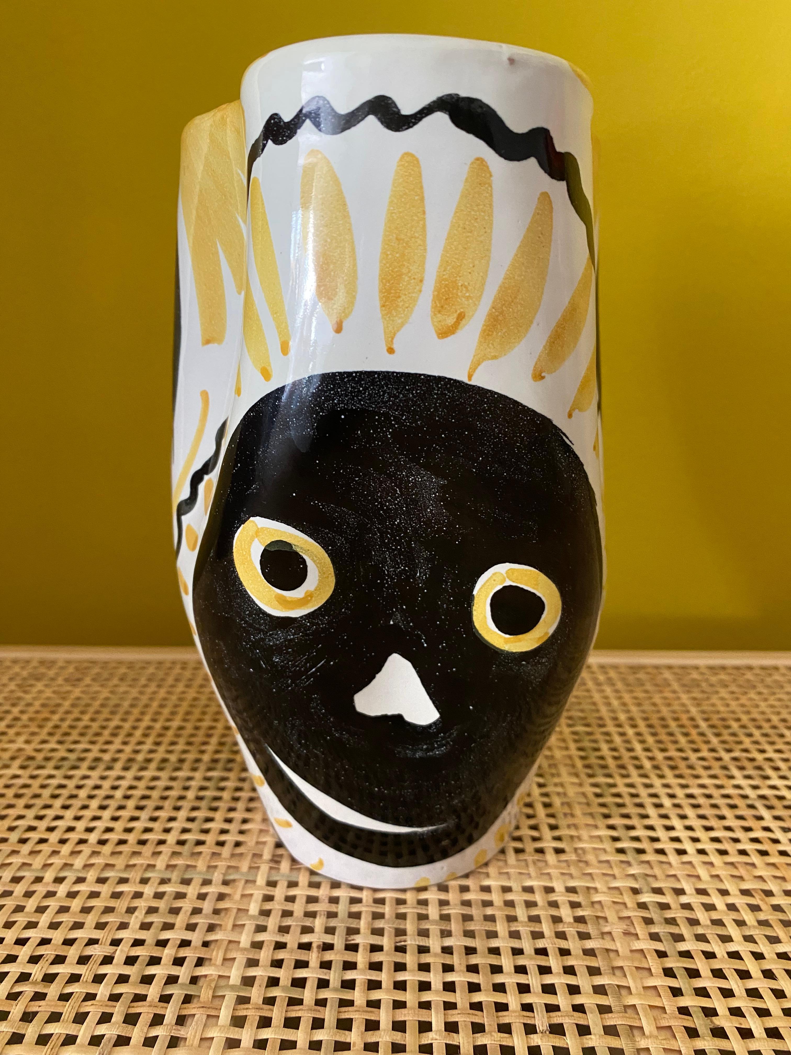 Mid-Century Modern Vase by Alvino Bagni Italy In Good Condition For Sale In Waddinxveen, ZH