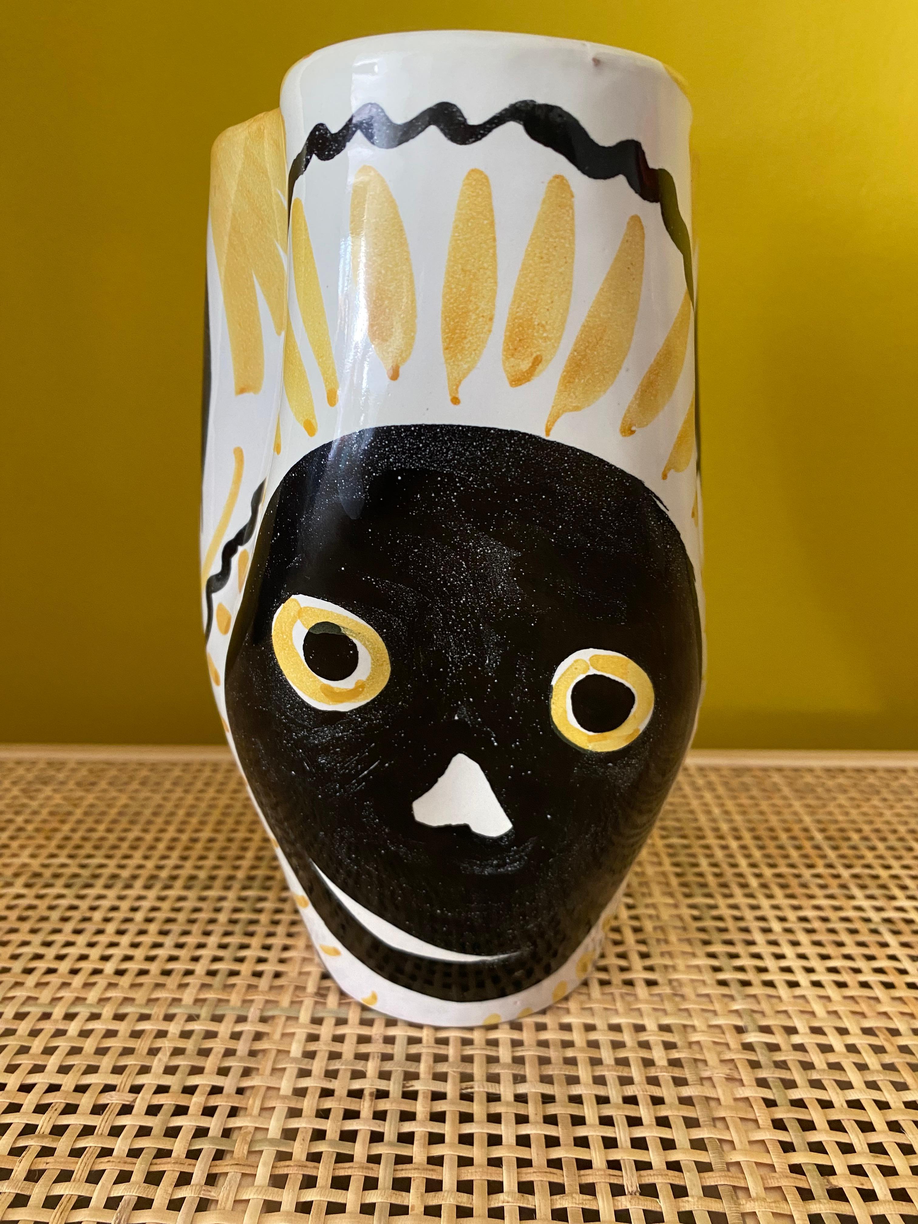 Mid-20th Century Mid-Century Modern Vase by Alvino Bagni Italy For Sale