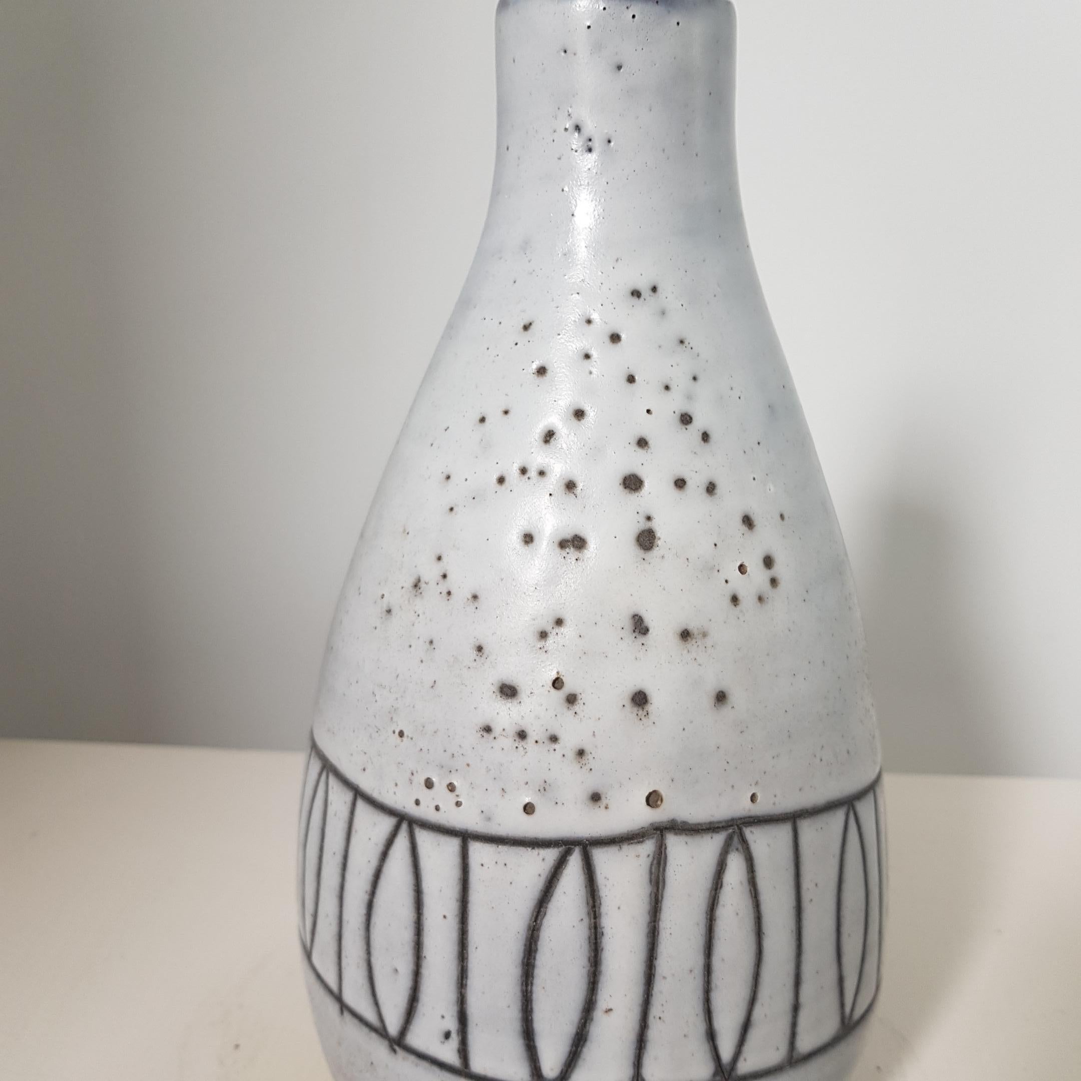 Mid-Century Modern Vase by Atelier Dieulfit In Good Condition For Sale In London, GB