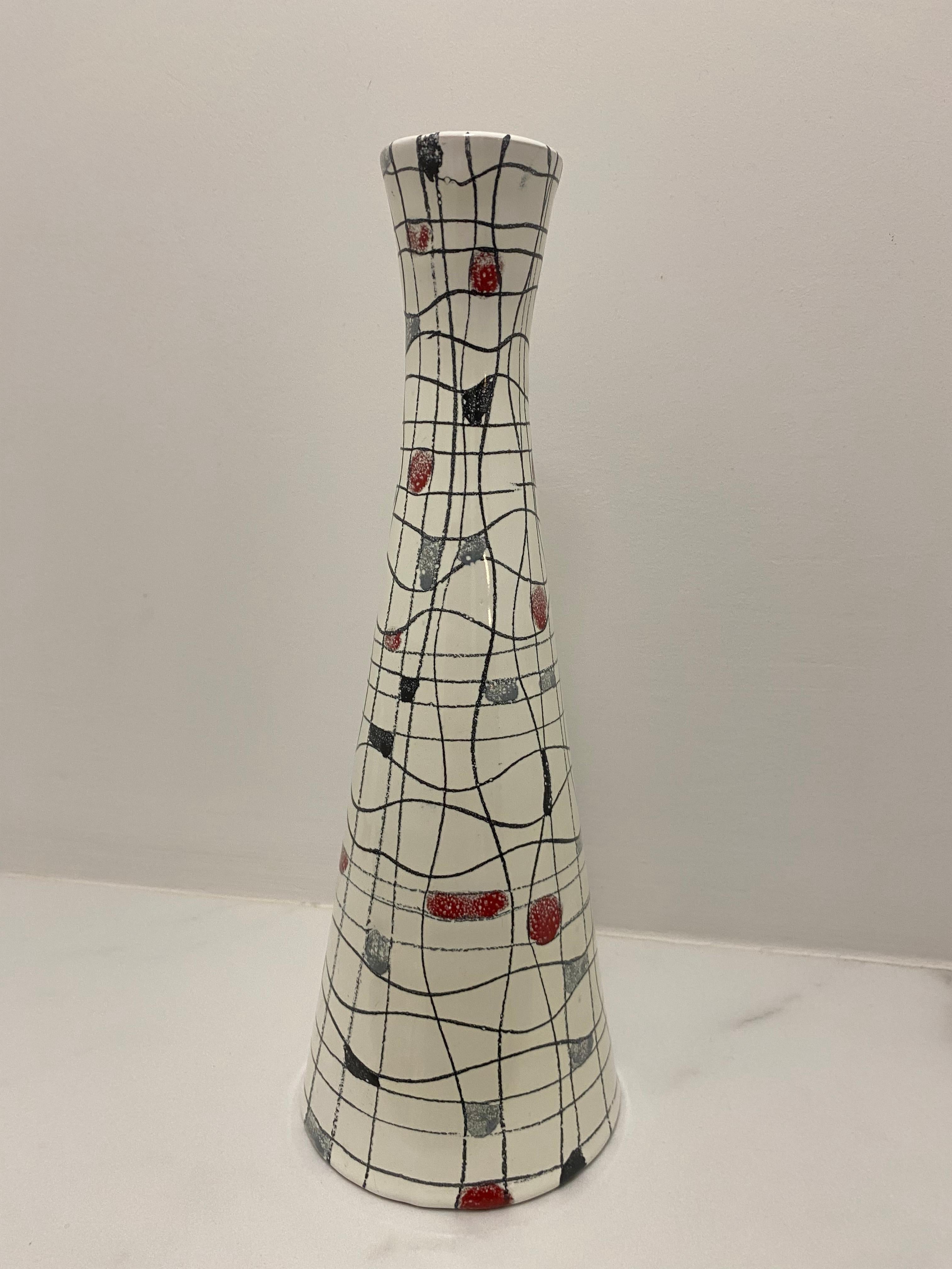 Mid-Century moderno Vaso moderno del Medioevo di Bitossi Italia in vendita