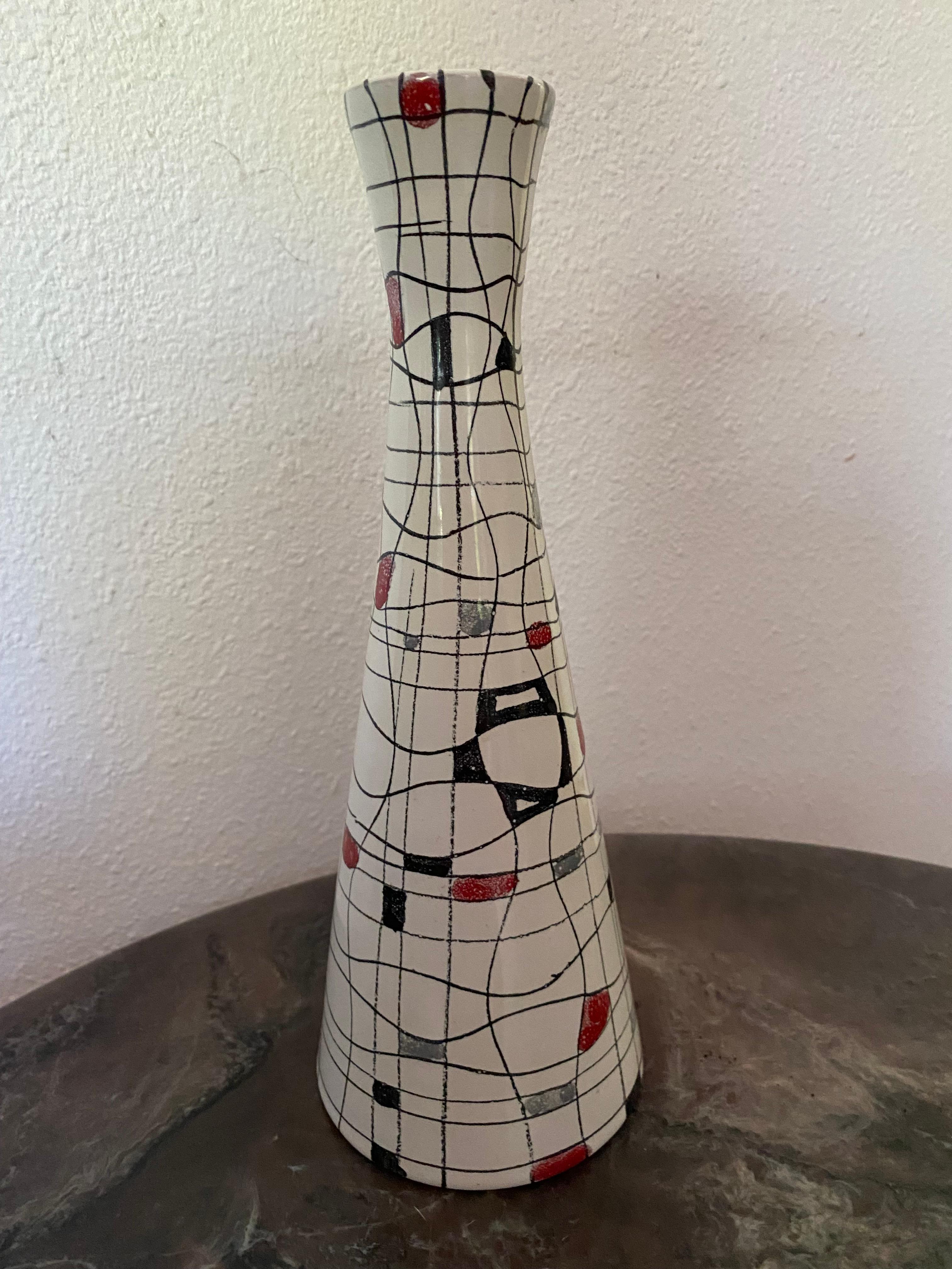 Italian Mid Century Modern Vase by Bitossi Italy For Sale