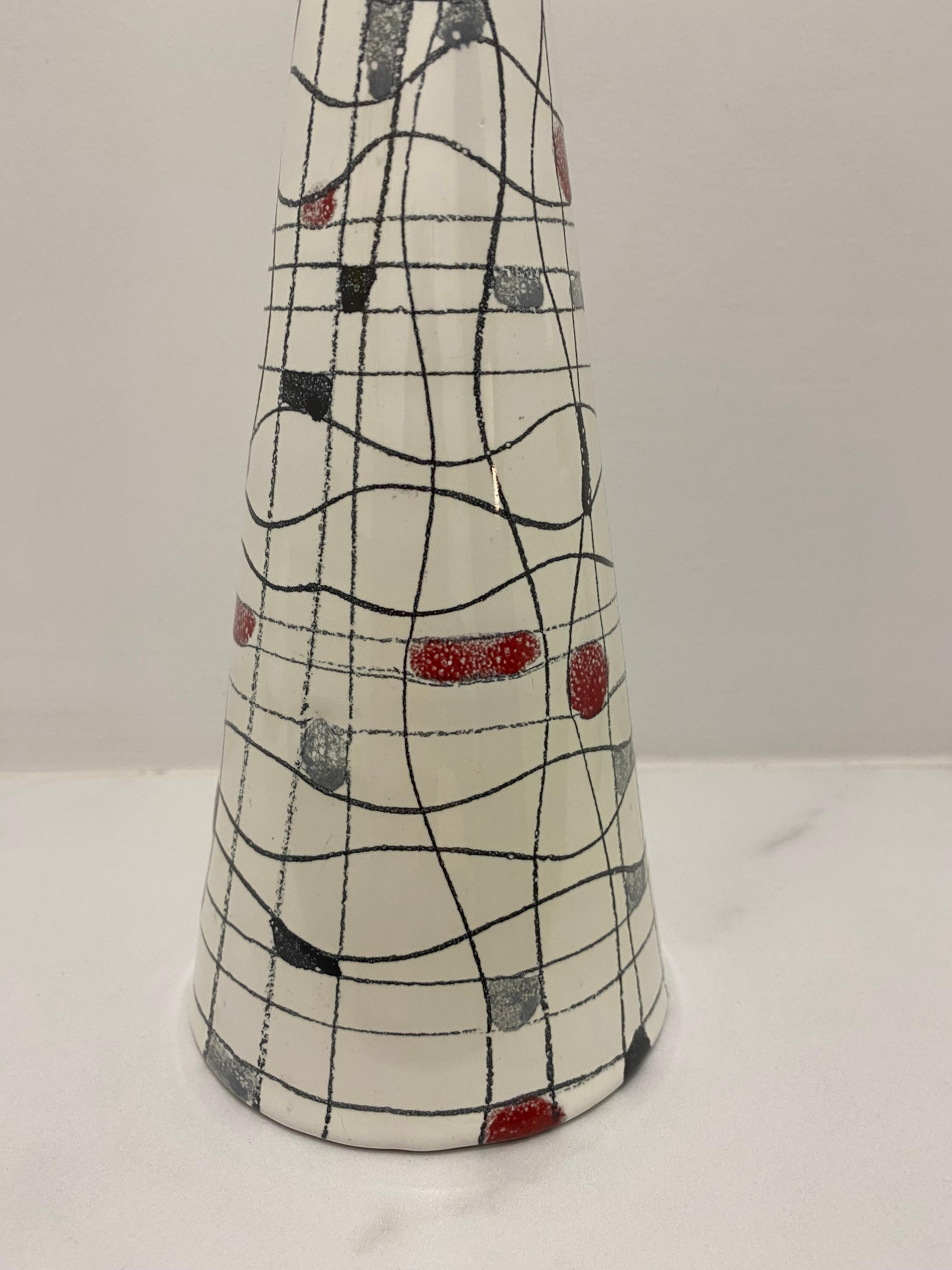 Dipinto a mano Vaso moderno del Medioevo di Bitossi Italia in vendita