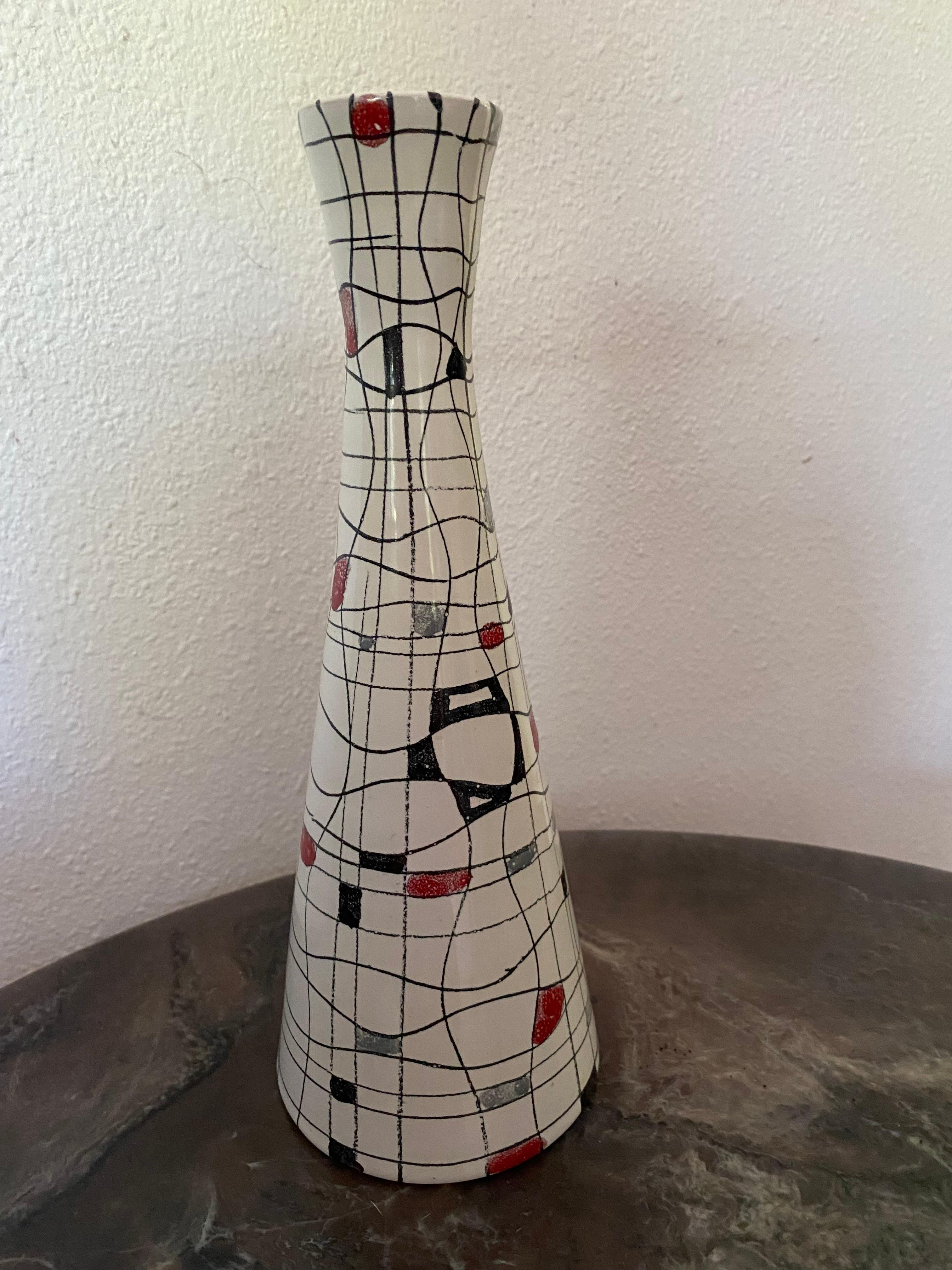 Mid Century Modern Vase by Bitossi Italy In Good Condition In Waddinxveen, ZH