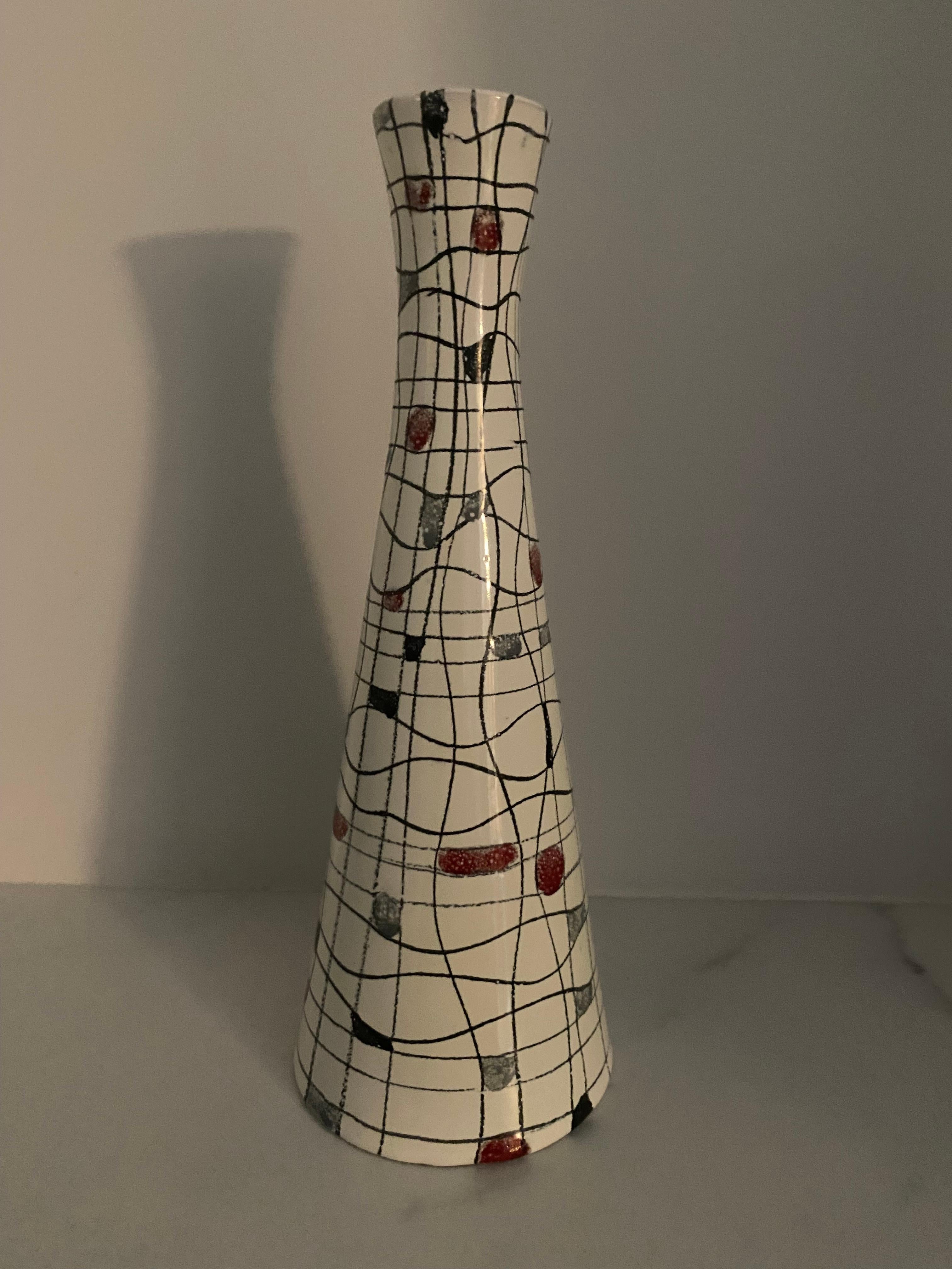 Metà XX secolo Vaso moderno del Medioevo di Bitossi Italia in vendita
